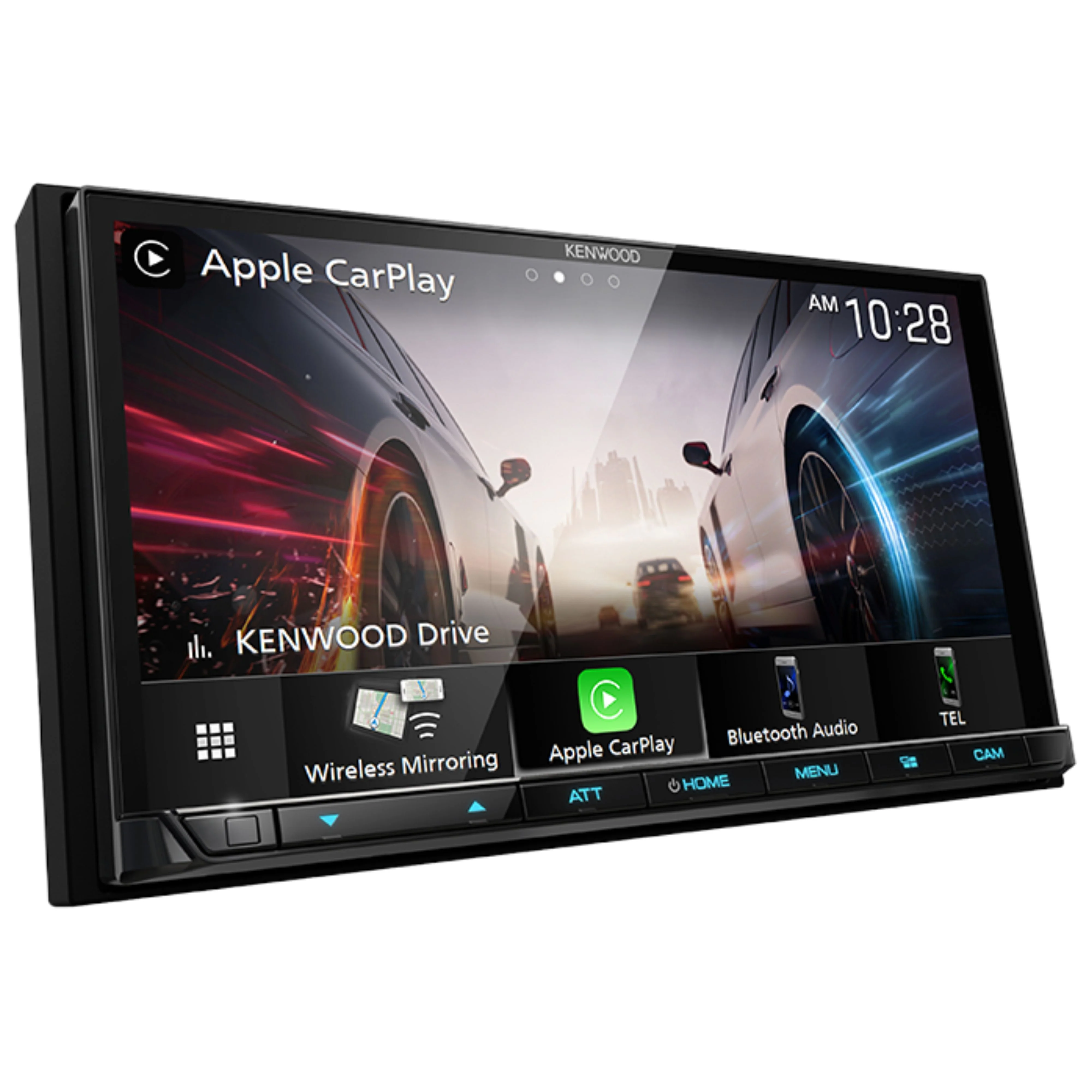 Kenwood CarPlay/Android Auto Receiver DMX9708S Plus Kenwood Rear-View Camera CMOS-230 - Image 2