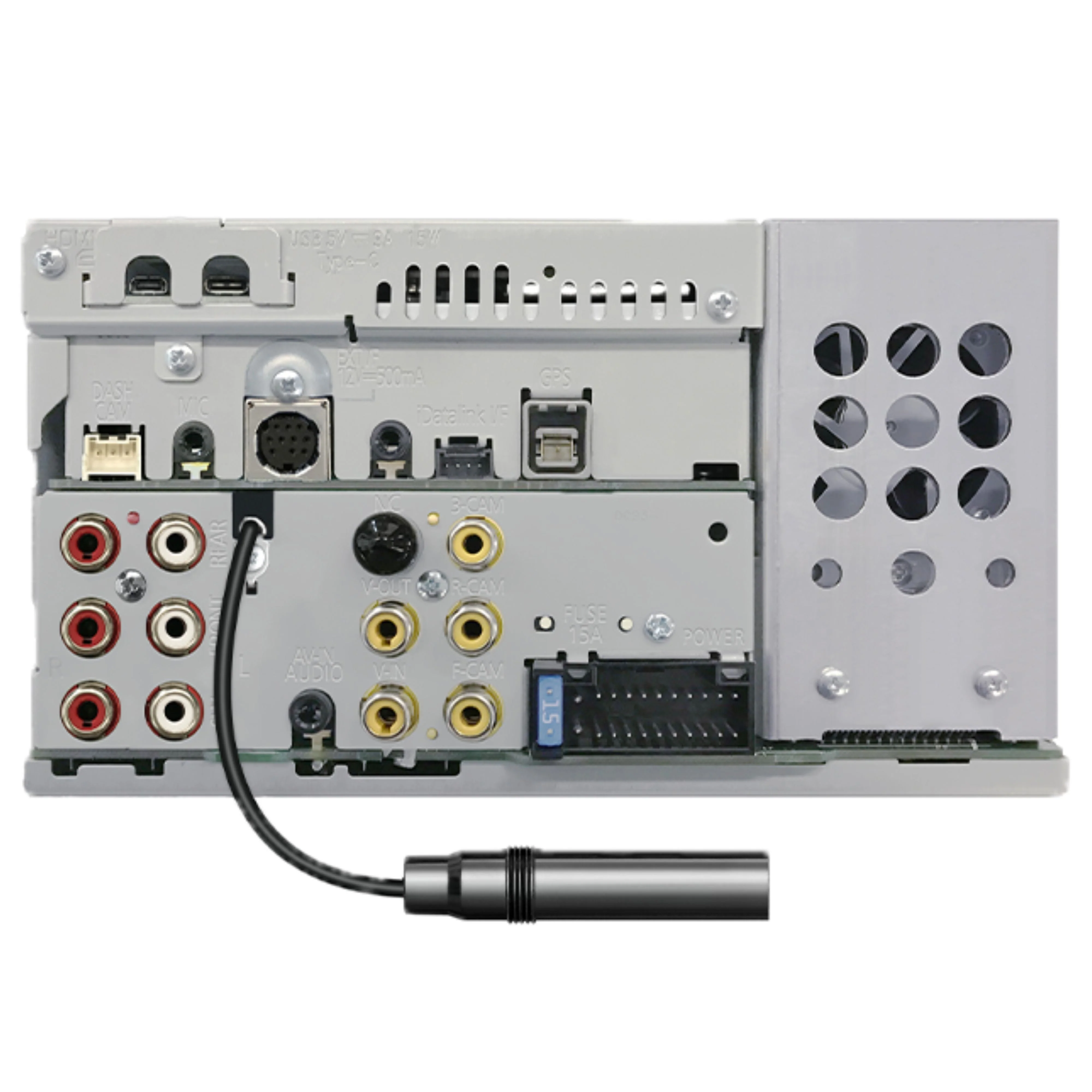 Kenwood CarPlay/Android Auto Receiver DMX9708S Plus Kenwood Rear-View Camera CMOS-230 - Image 3