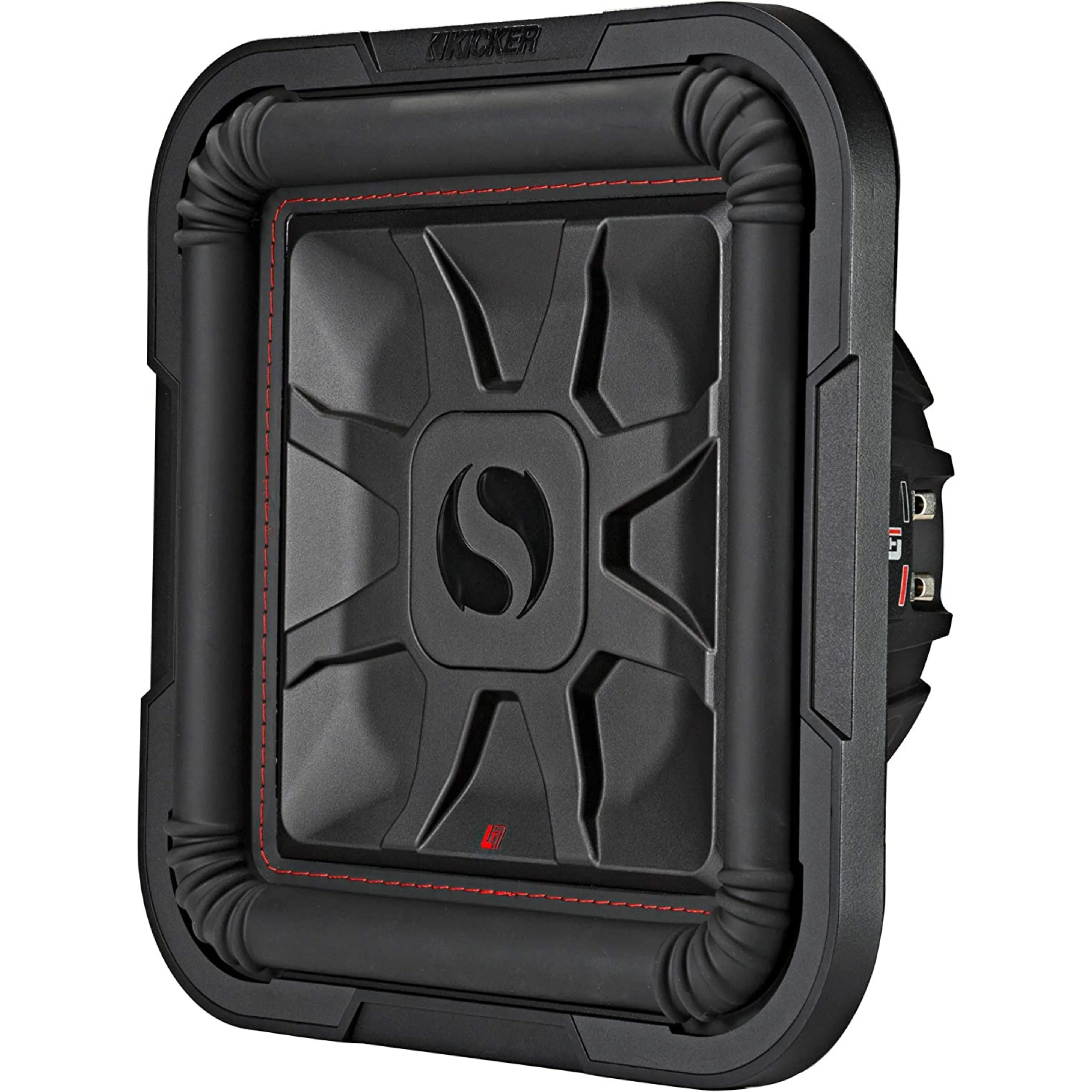 Kicker 12" 1200W Peak Dual 2 Ohm L7T Shallow-Mount Solo-Baric Subwoofer 46L7T122