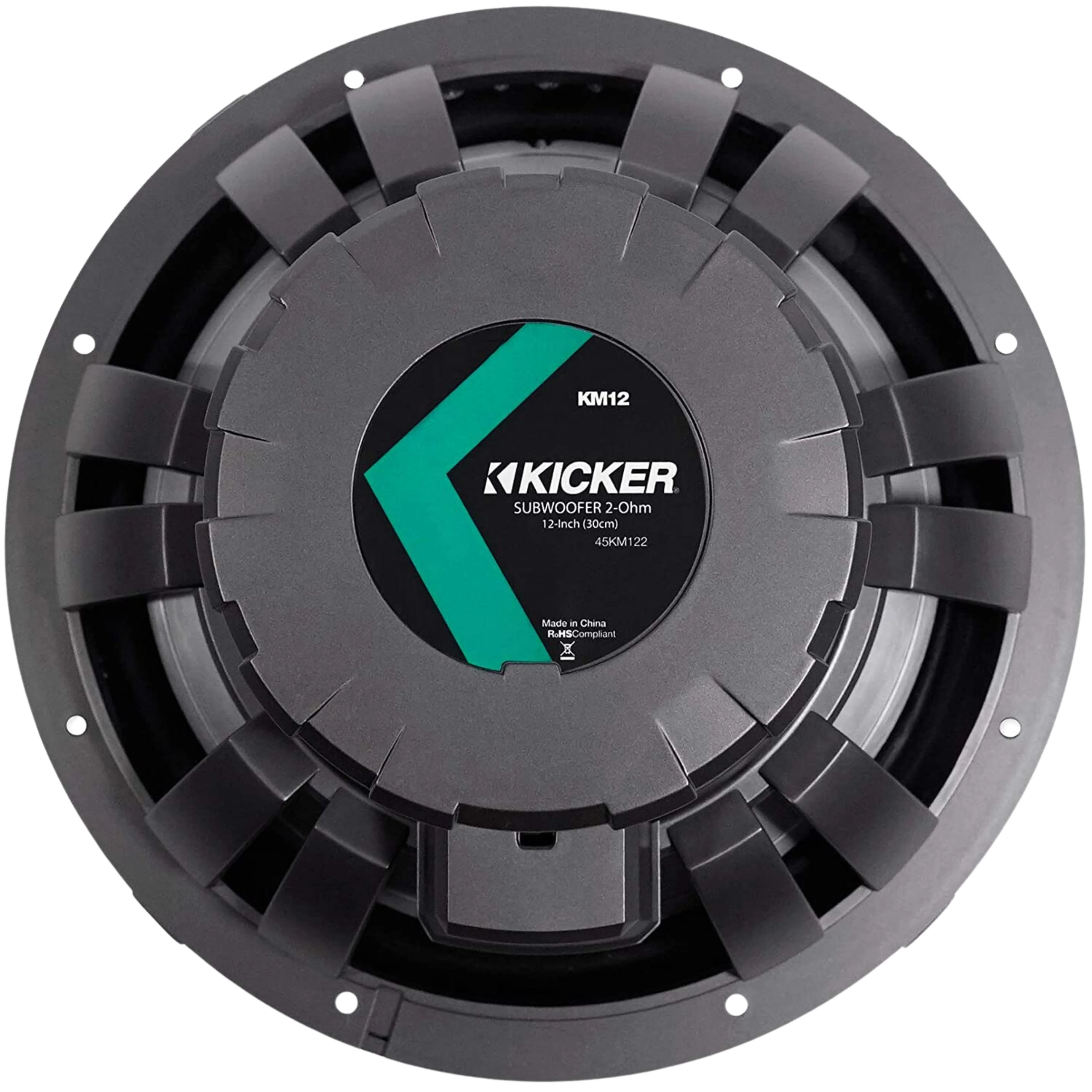 Kicker 12" Marine Powersport 2 Ohm 350 Watt Subwoofer 45KM122 - Image 4