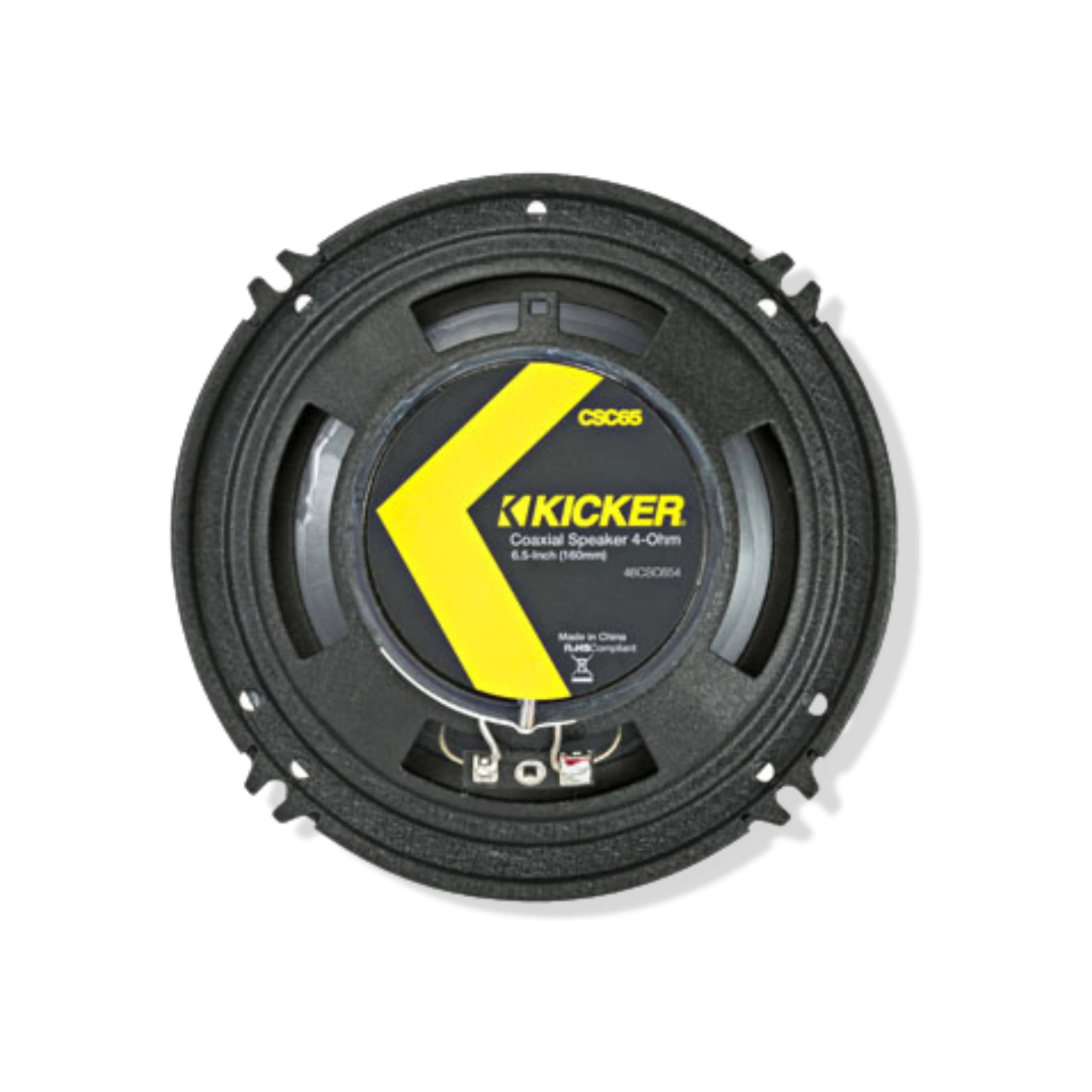Kicker 6.5" Coaxial 2 Way Speakers 300W Peak 4 Ohm Car Audio Black Pair 46CSC654 - Image 4