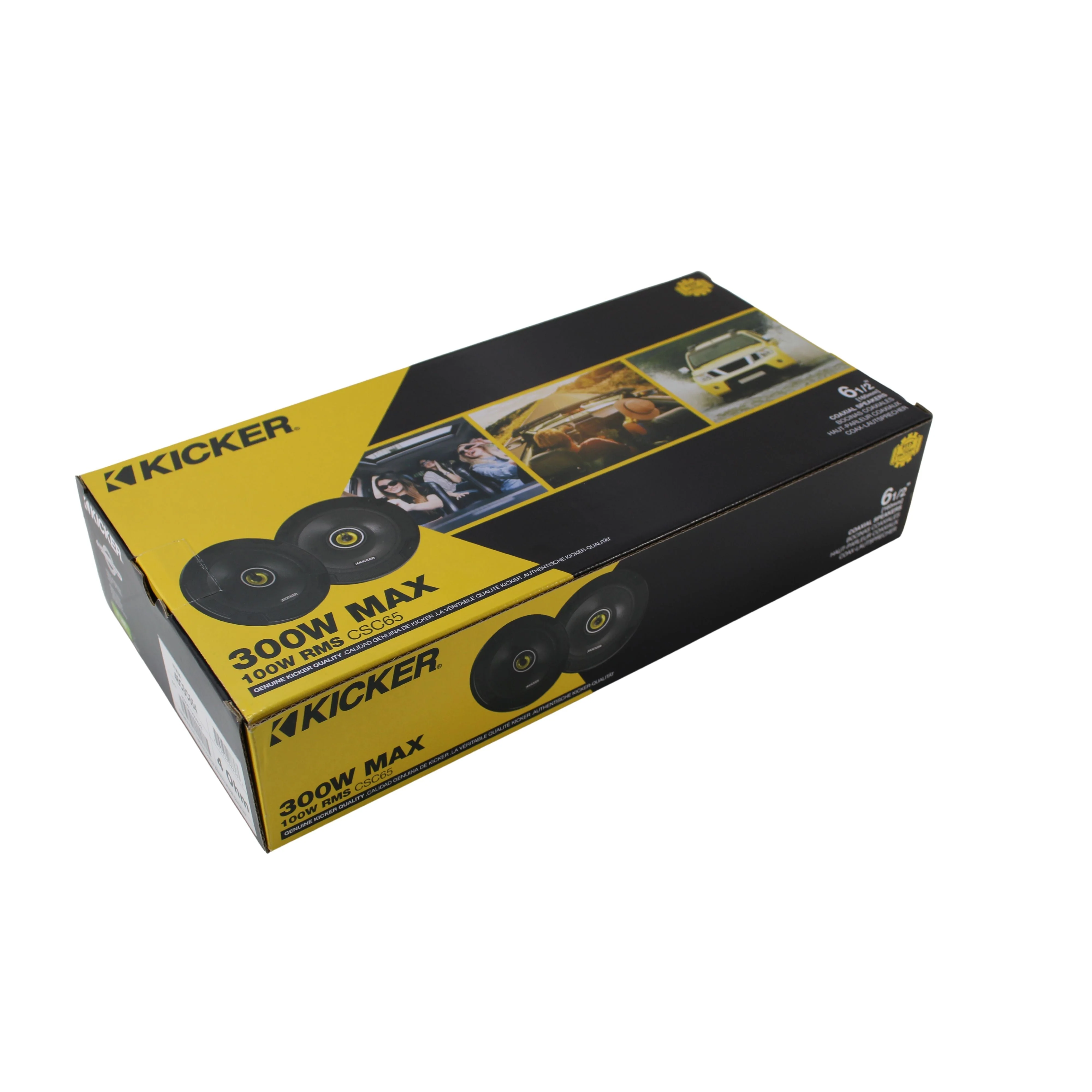 Kicker 6.5" Coaxial 2 Way Speakers 300W Peak 4 Ohm Car Audio Black Pair 46CSC654 - Image 5