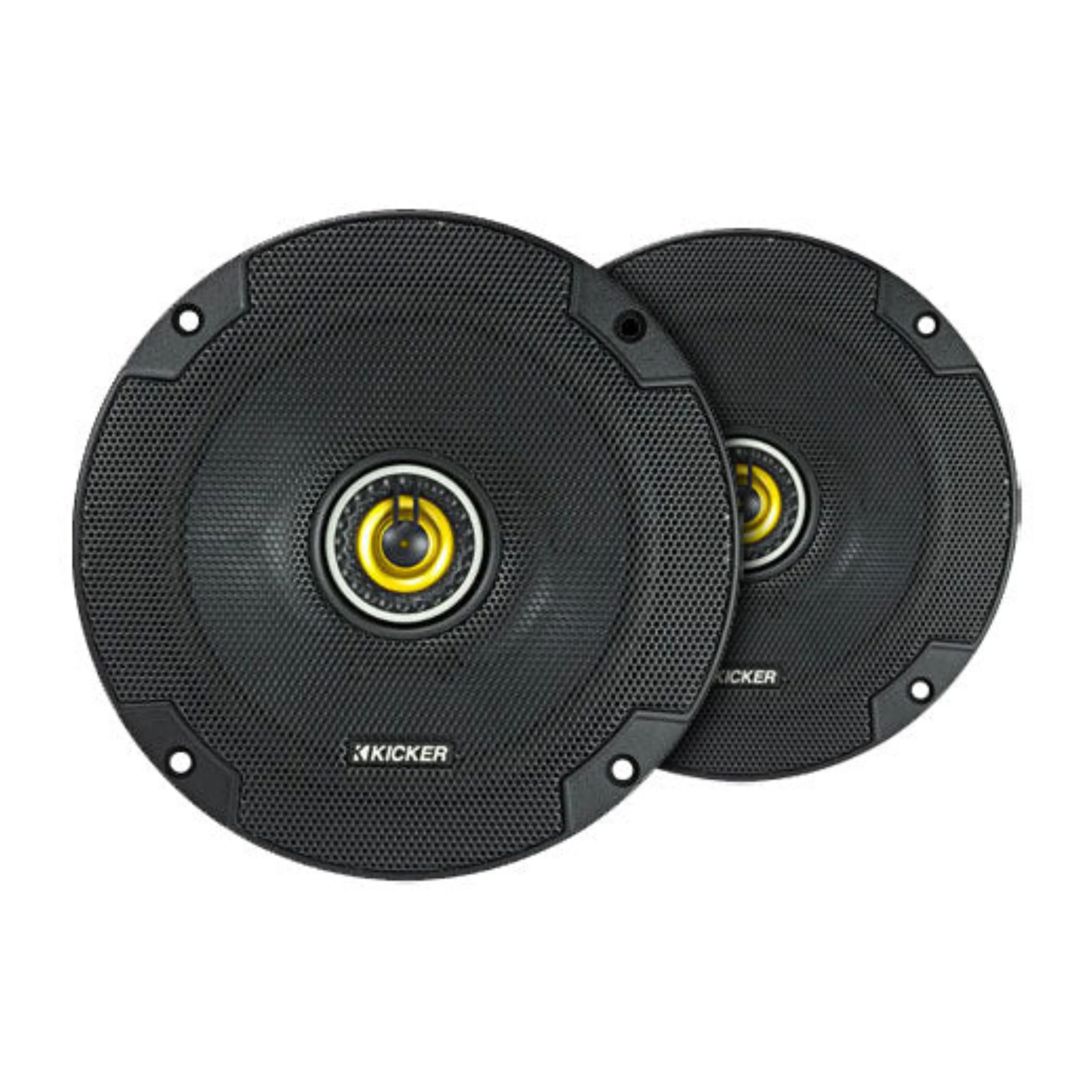 Kicker Pair 6.75" Coaxial 2 Way Speakers 300W 4 Ohm Car Audio Black 46CSC674