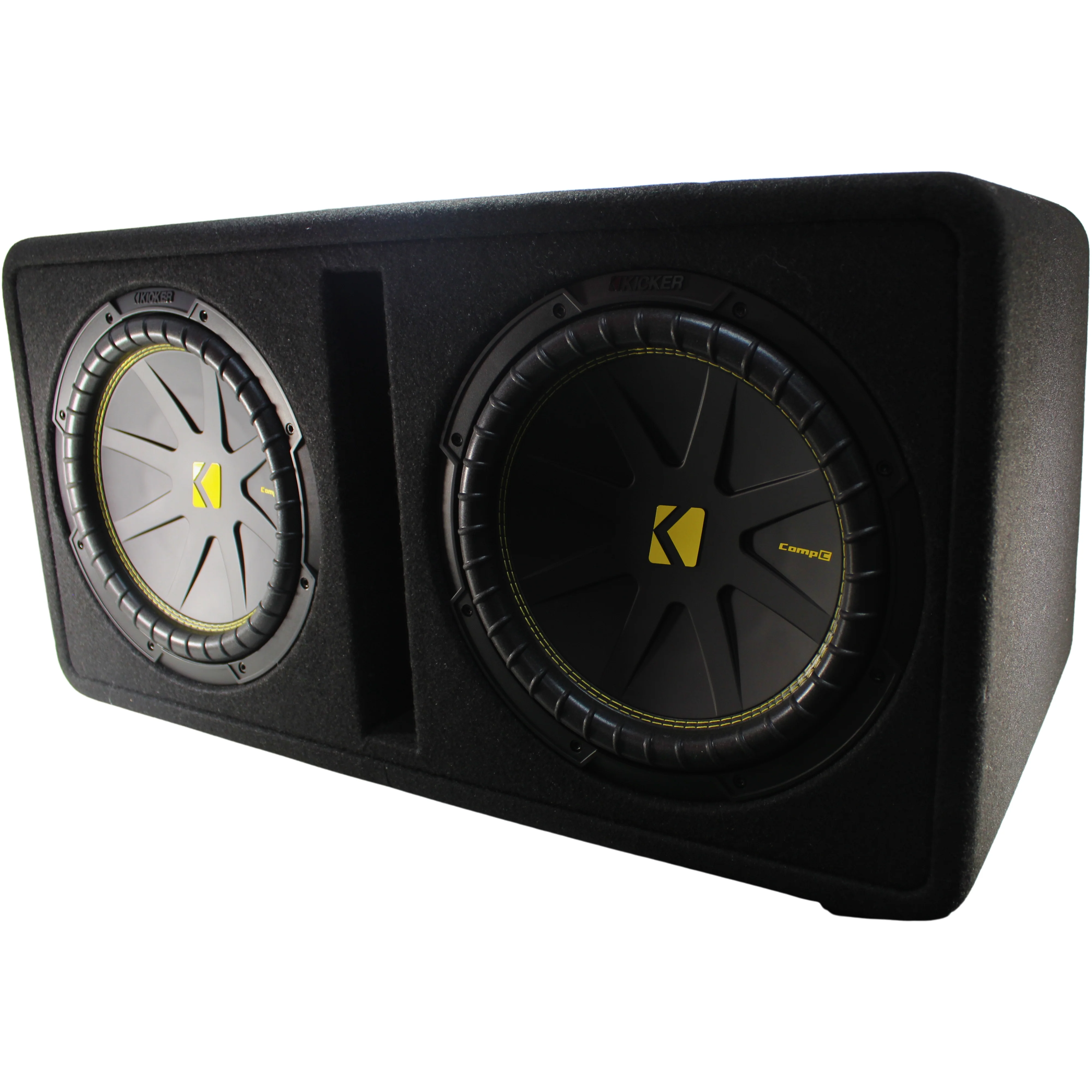 Kicker CompC Dual 12" 600W RMS 2-Ohm Subwoofer Ported Enclosure / 50DCWC122 - Image 4