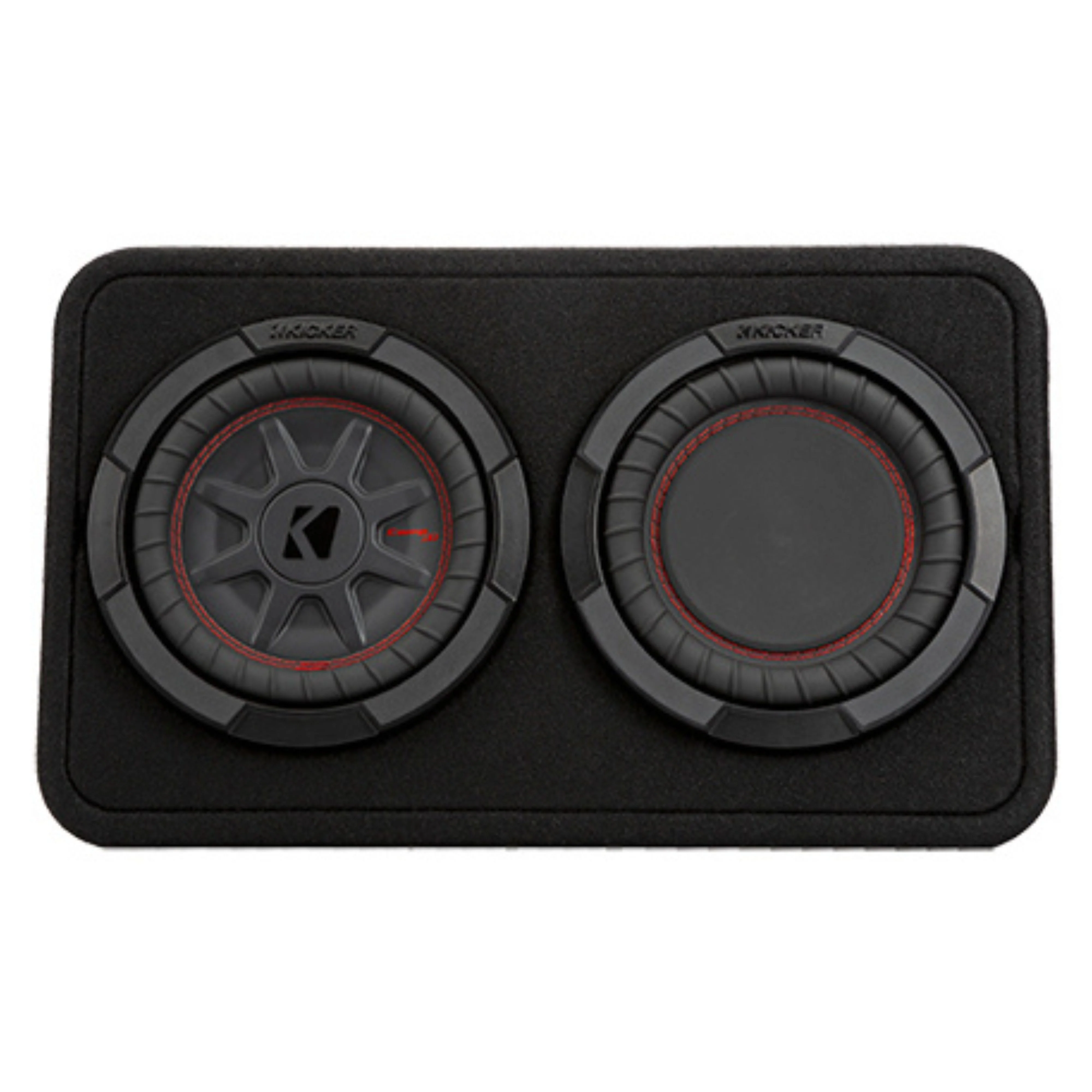 Kicker CompRT Series Dual 8" 2 Ohm Loaded Subwoofer Enclosure 48TCWRT82 - Image 2