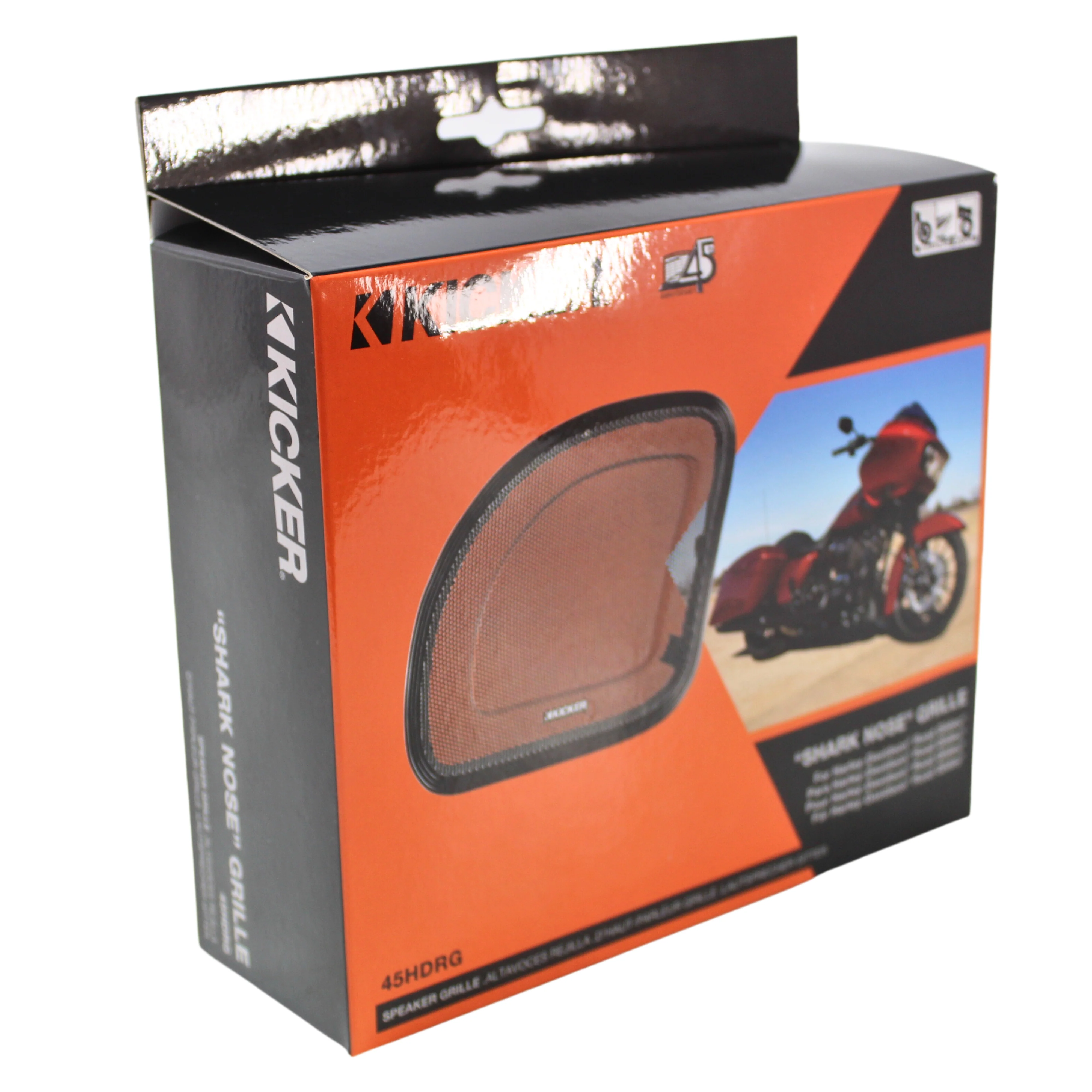 Kicker HDRG "Shark Nose" Steel Speaker Grilles 2015+ Harley Road Glide 45HDRG - Image 6