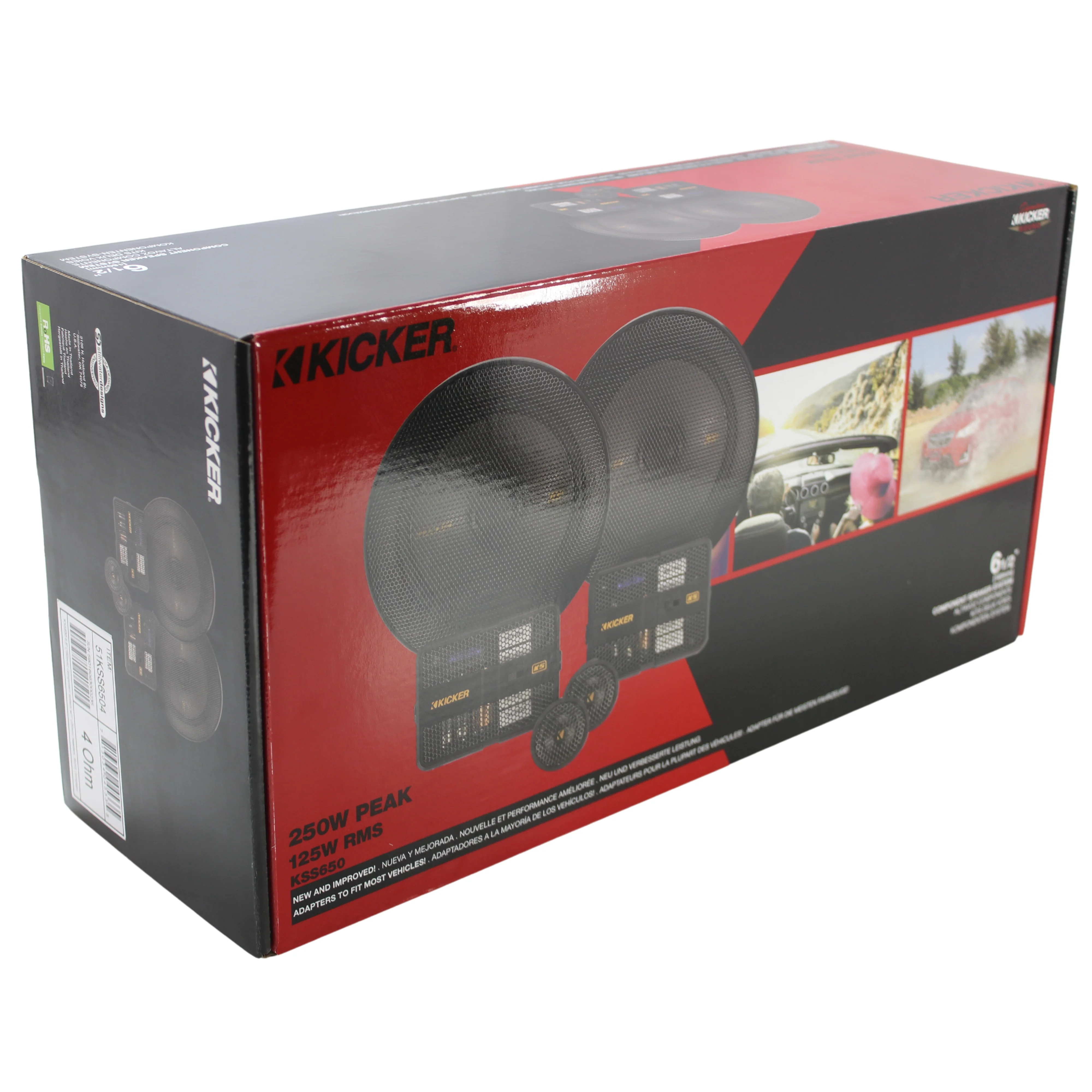 Kicker KS Series 6.5" 4 Ohm 125 Watts Component Speaker system 51KSS6504 - Image 8