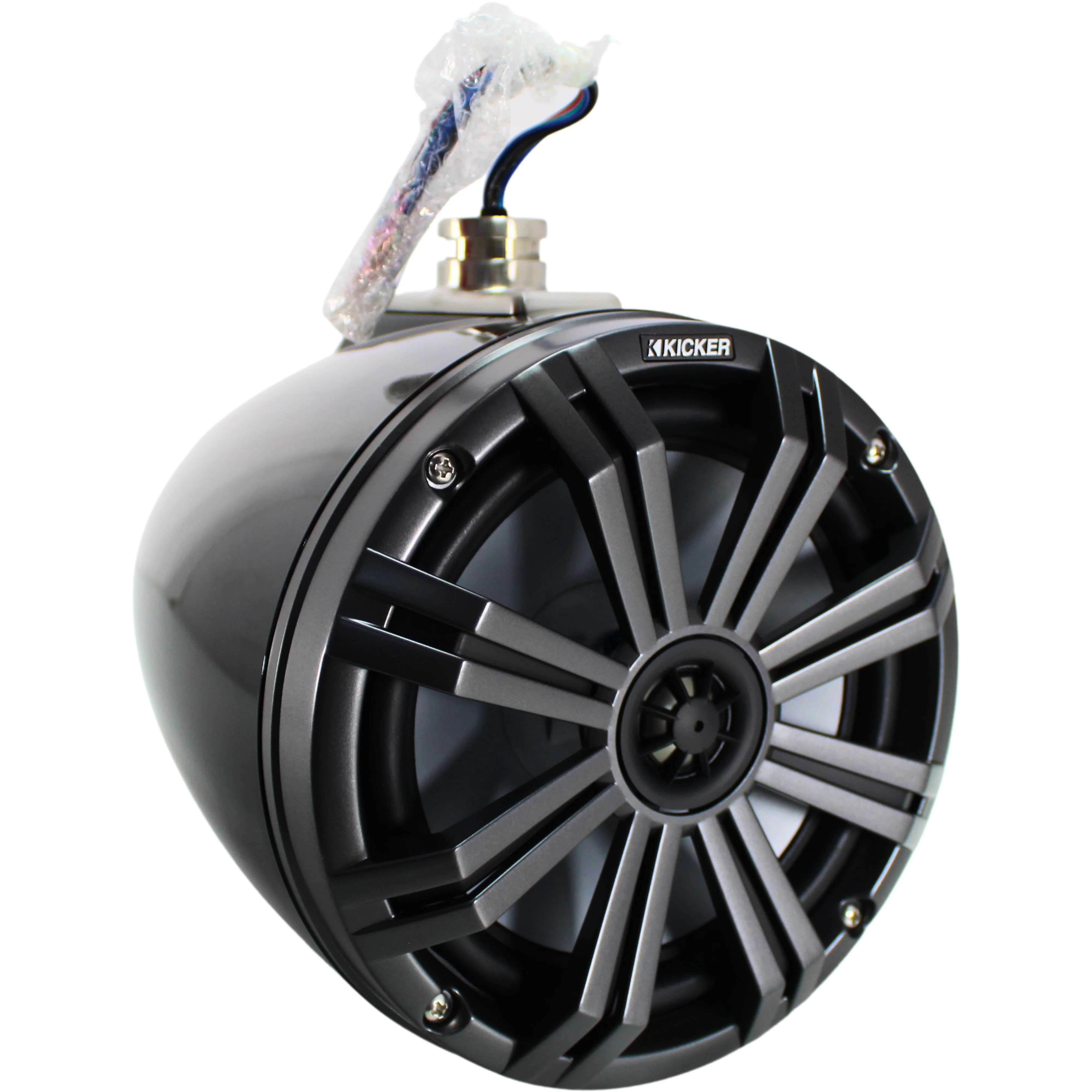 Kicker KMTC Series 8" 300W Marine Coaxial Black Tower System Speakers / 45KMTC8 - Image 4
