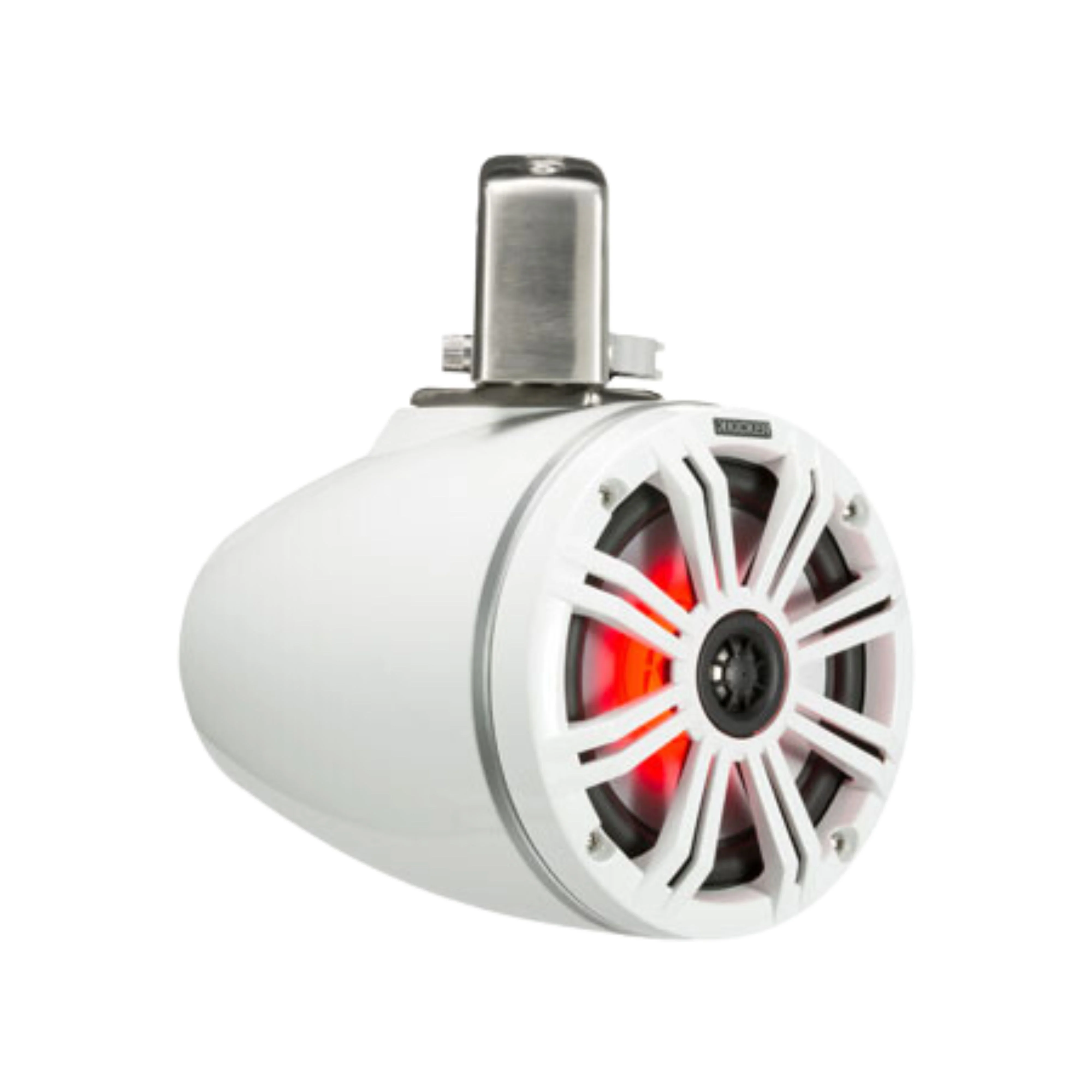 Kicker Pair of White 6.5" 195 W Marine Coaxial Tower System Speakers 45KMTC65W - Image 2
