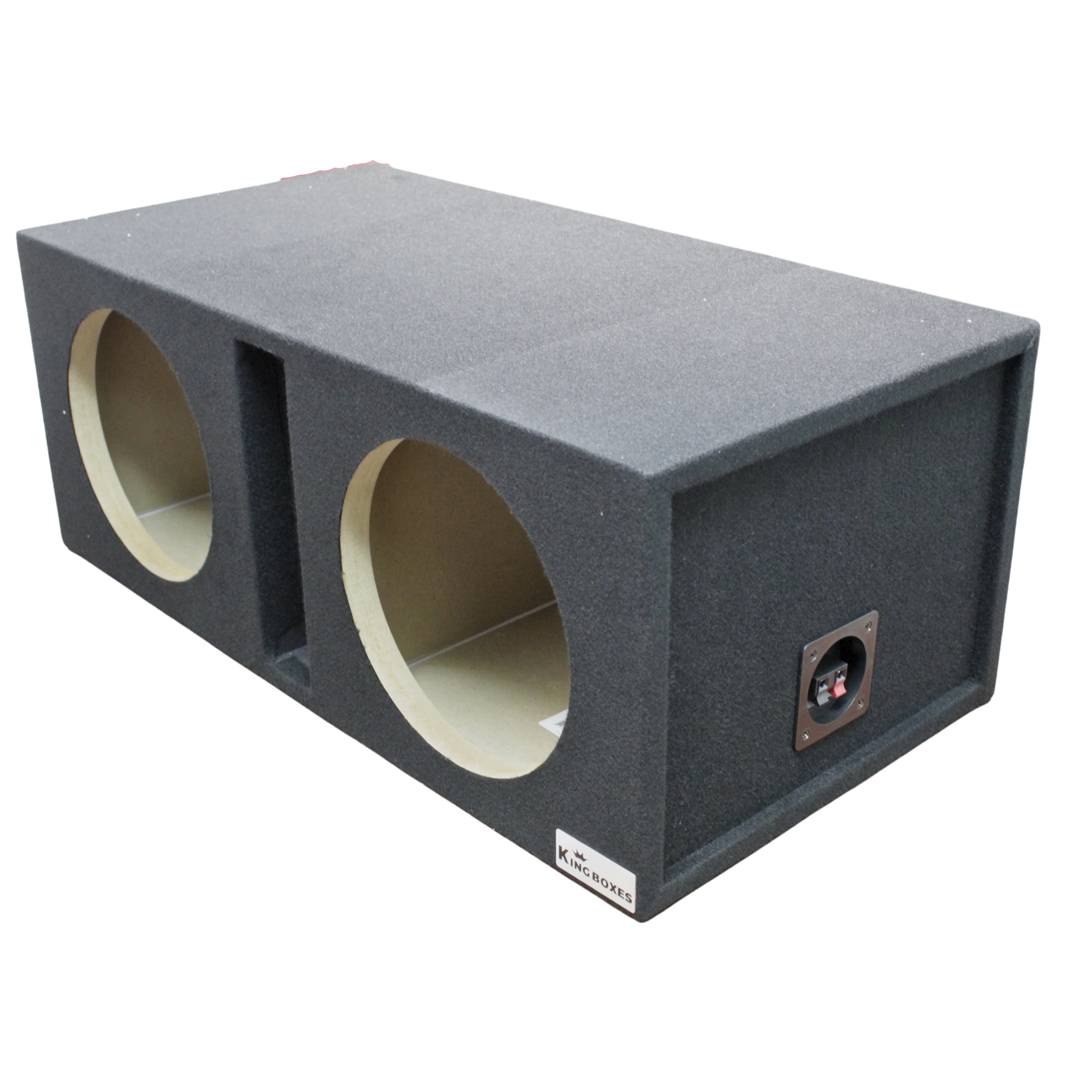 King Boxes 10" Dual Vented Carpeted Universal Subwoofer Box D10V - Image 3