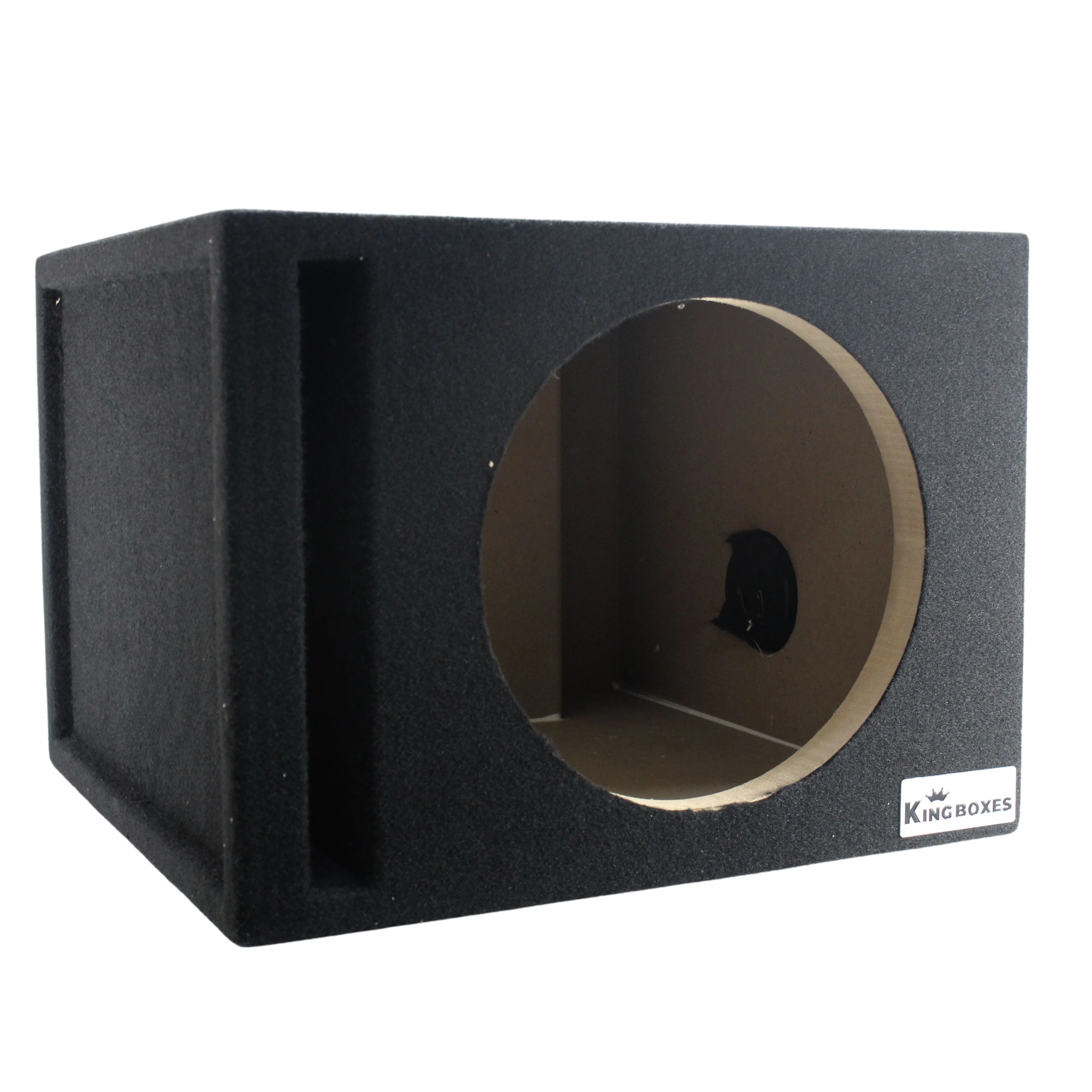 King Boxes 10" Single Ported Carpeted Universal Subwoofer Box S10V - Image 2