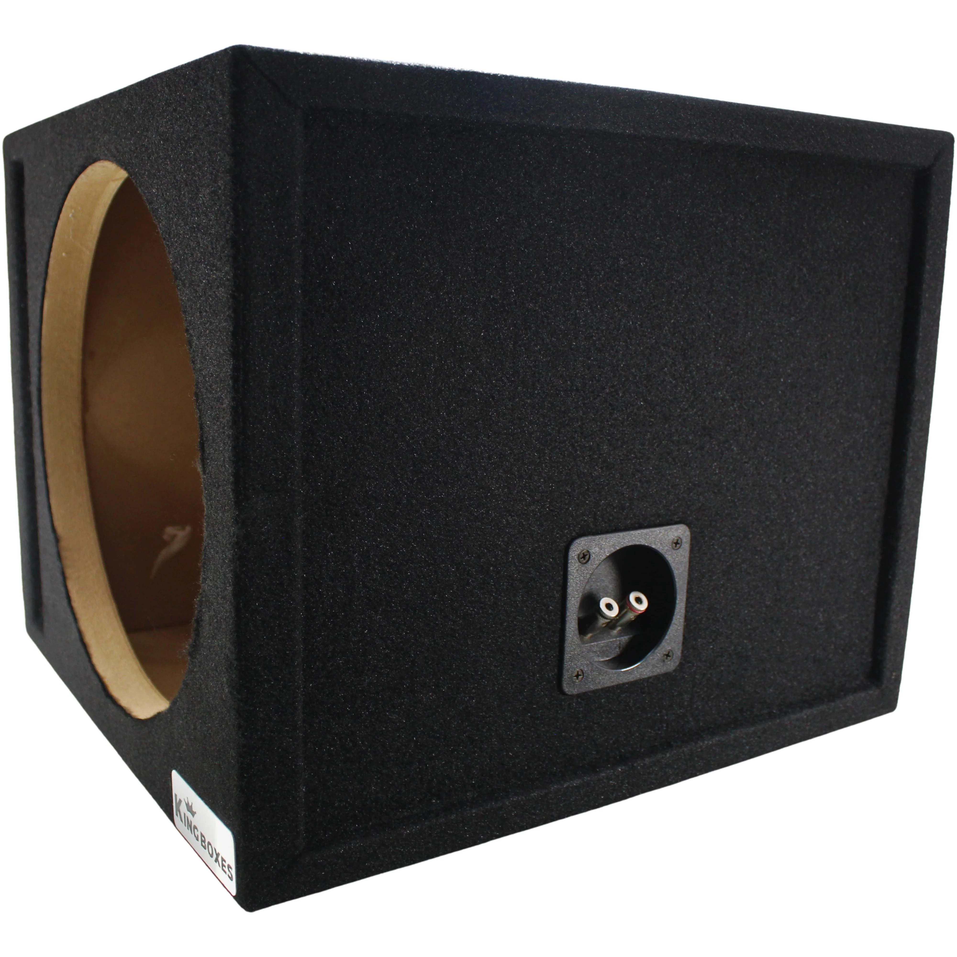 King Boxes 12" Single Ported Carpeted Universal Subwoofer Box / S12V - Image 3