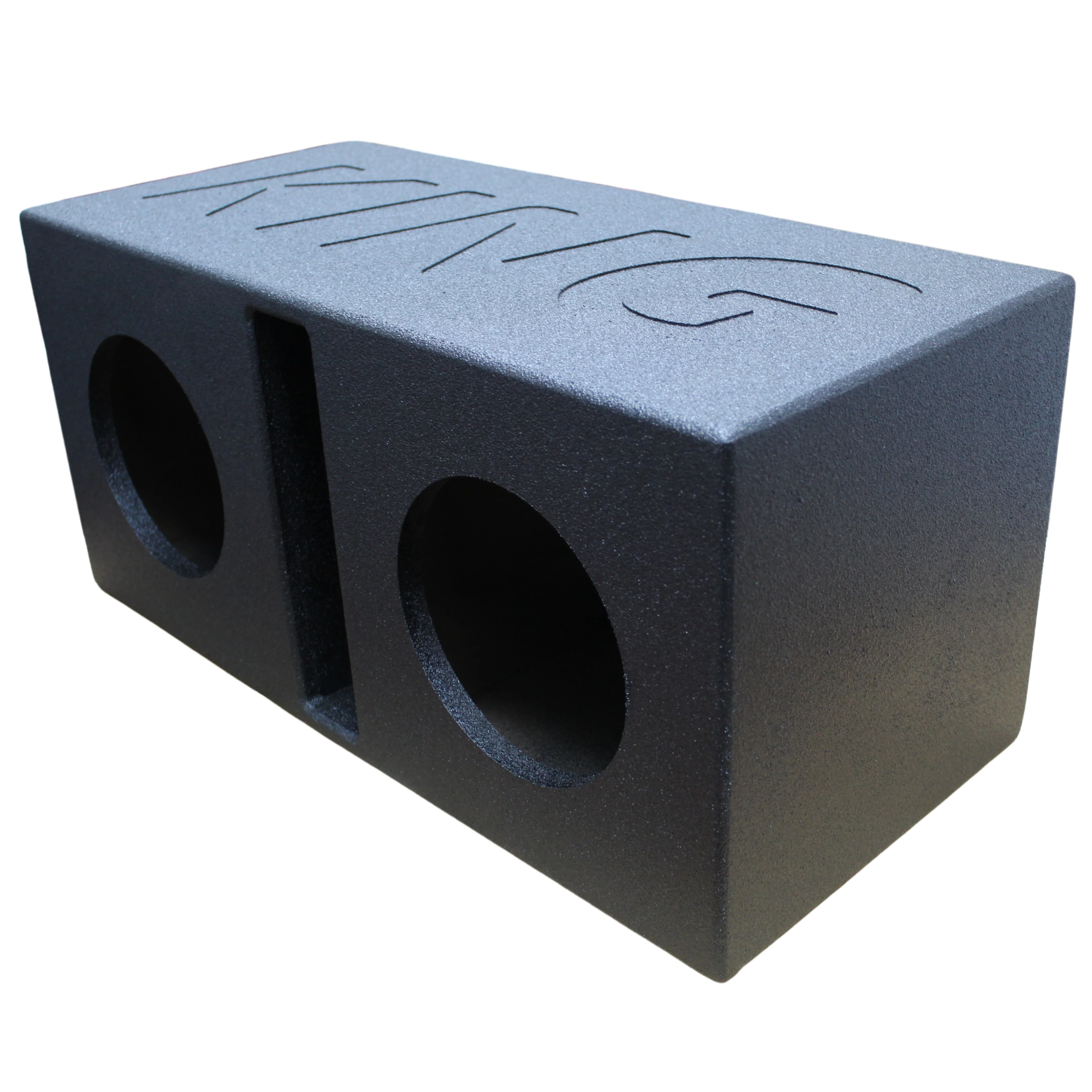 King Boxes Dual 8" Ported Universal Subwoofer Box Sprayed AK-8DV - Image 2