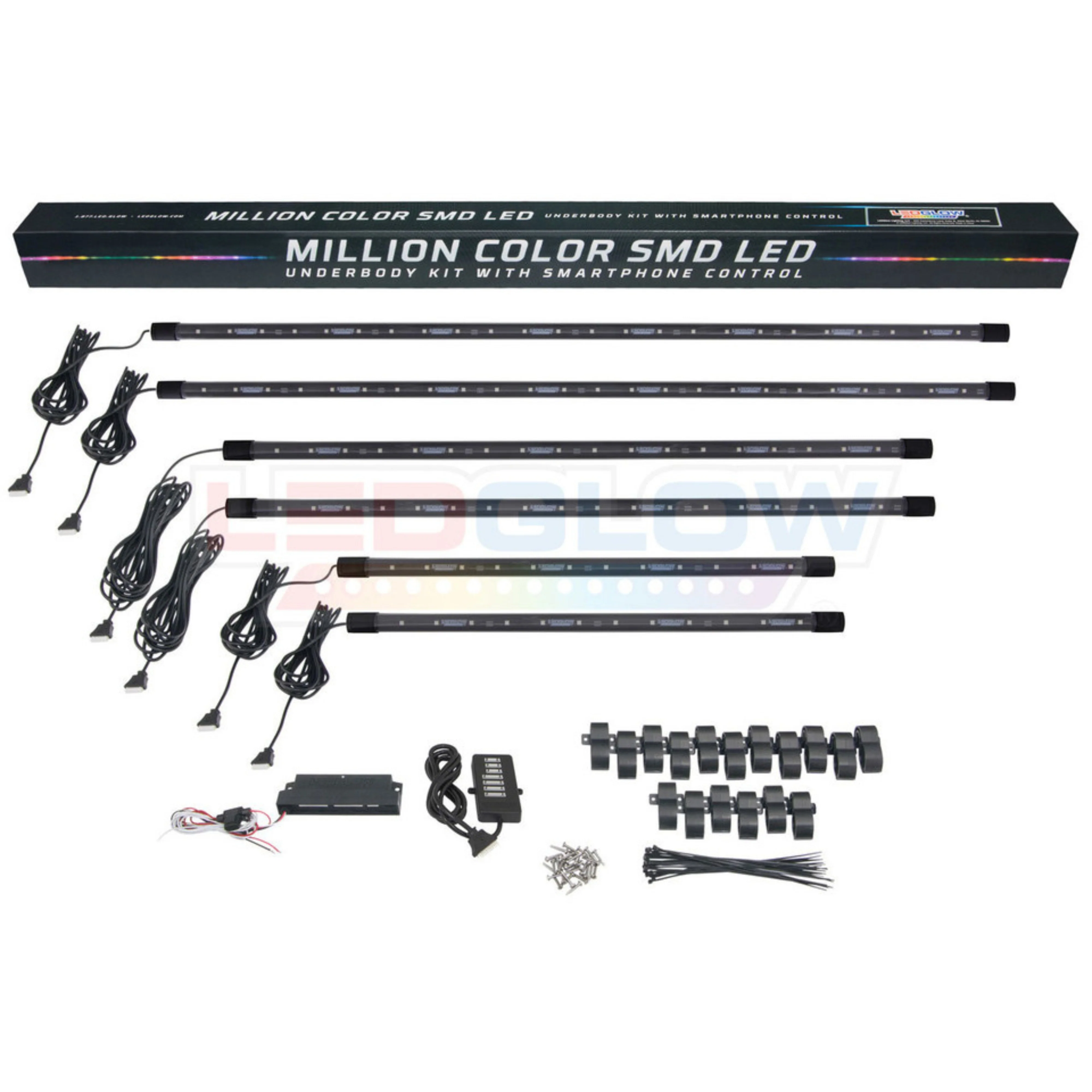 LEDGlow 6pc Million Color Bluetooth Truck Underglow Lighting Kit - Image 3
