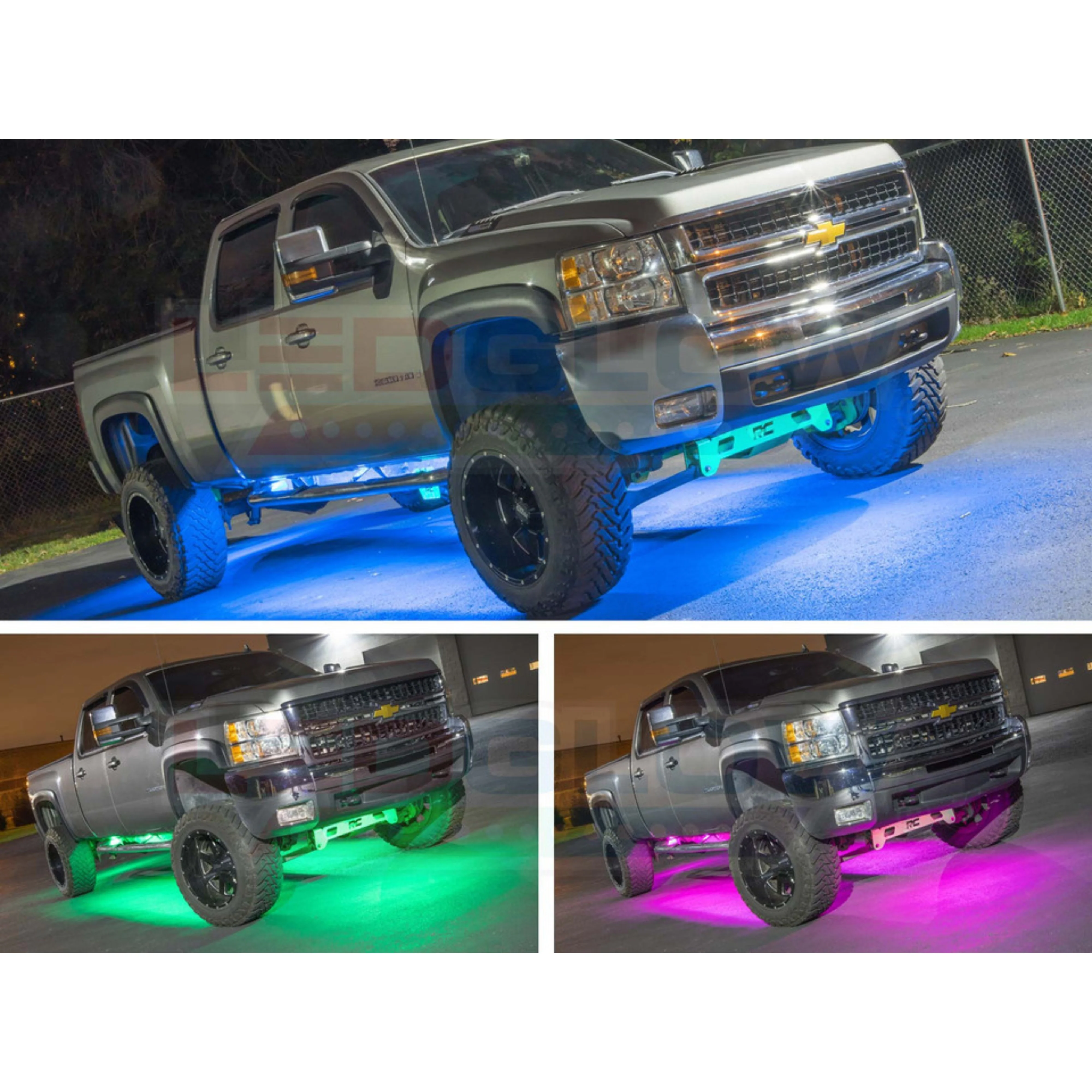 LEDGlow 6pc Million Color Bluetooth Truck Underglow Lighting Kit - Image 6