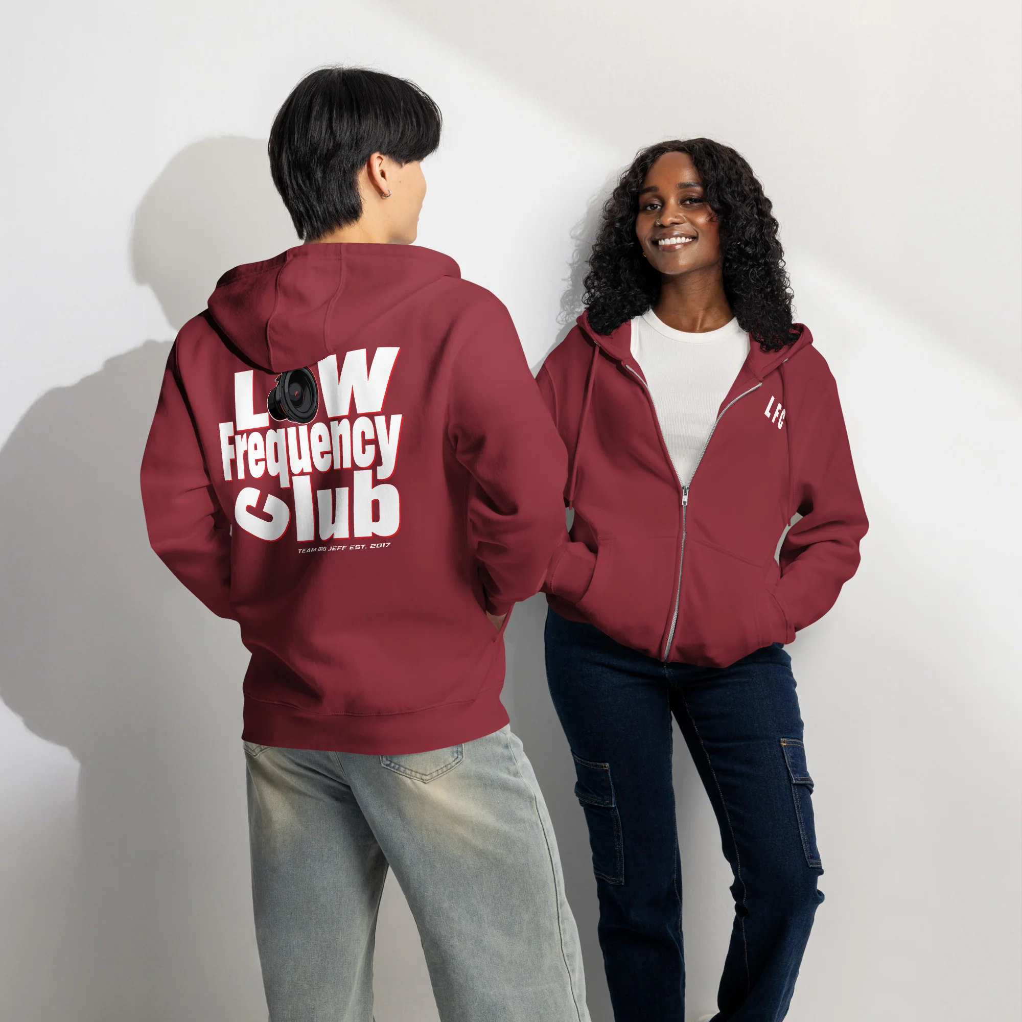Low Frequency Club LFC Premium Basshead Hoodie Zip Hoodie - Image 10