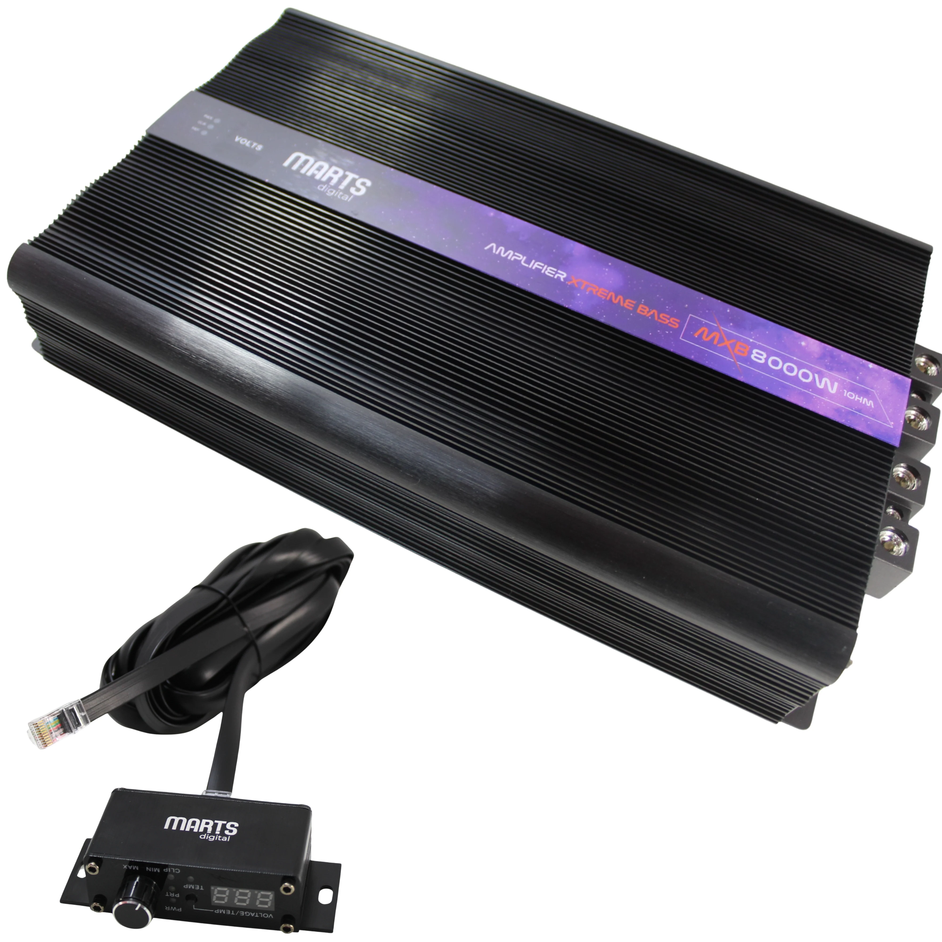 Marts Digital MXB Series Monoblock 8K Bass 1 Ohm Amplifier MXB-8000-1-V2