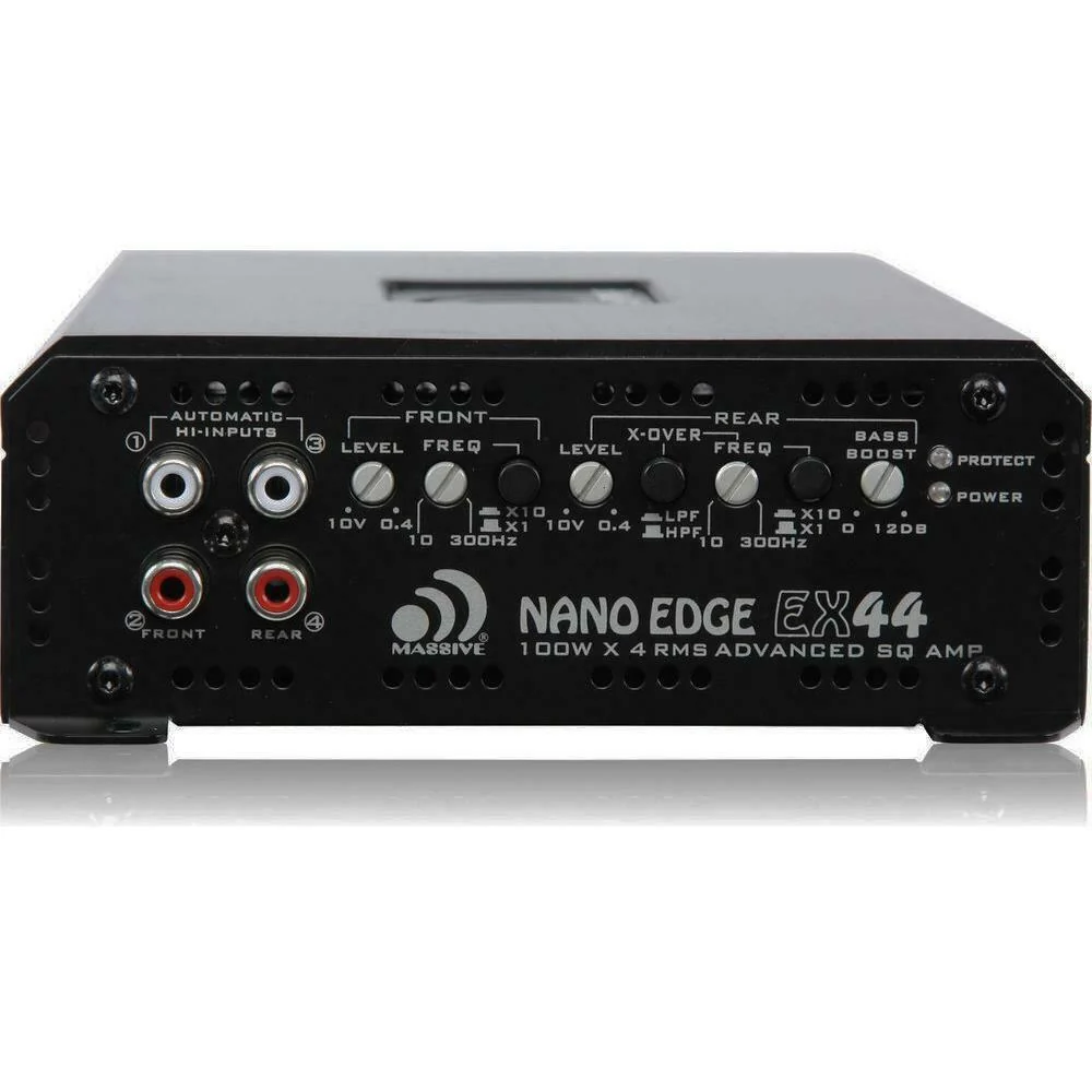 Massive Audio Nano Edge 4Channel Amplifier  800W Class AB Full Range SQ EX44 - Image 3