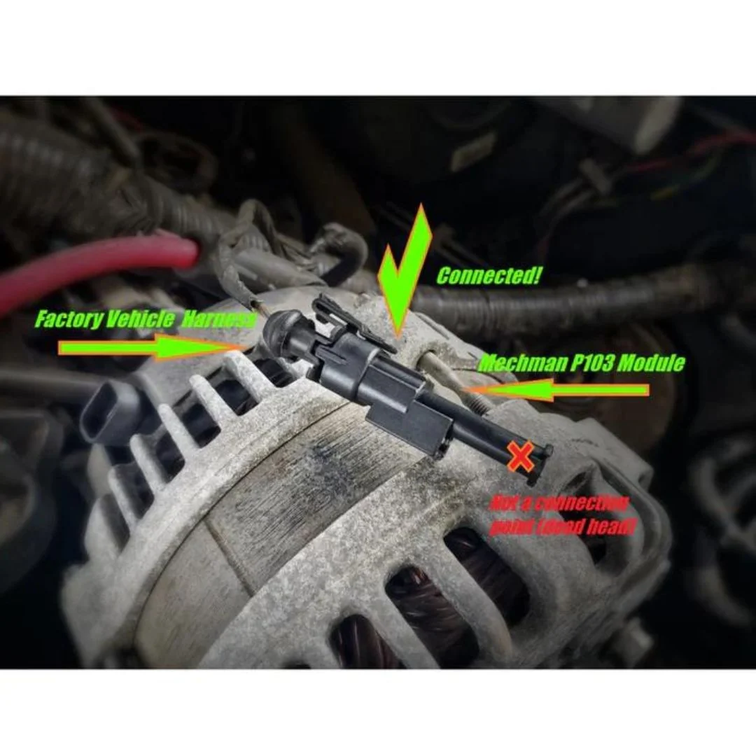 Mechman 320 Amp High Output Alternator GM Suburban Tahoe Escalade 05-13 Black - Image 4