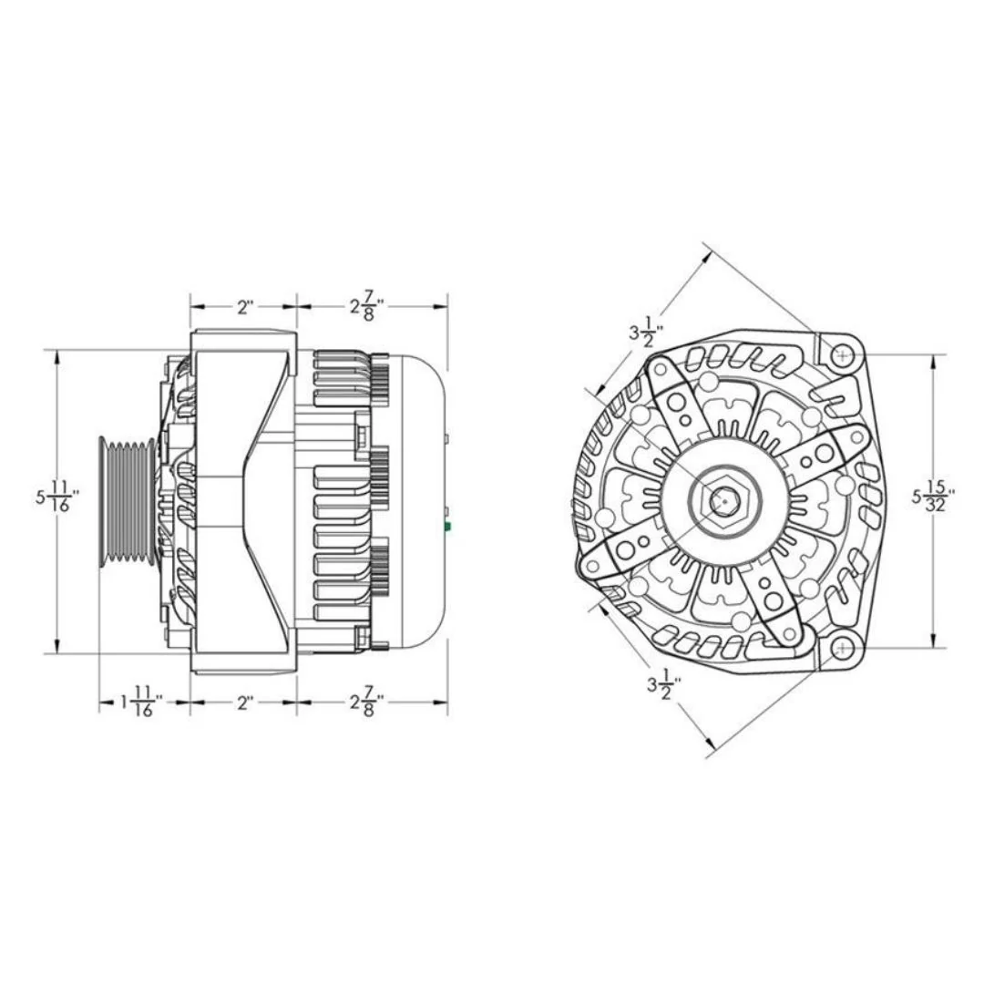 Mechman 320 Amp High Output Alternator GM Suburban Tahoe Escalade 05-13 Black - Image 7