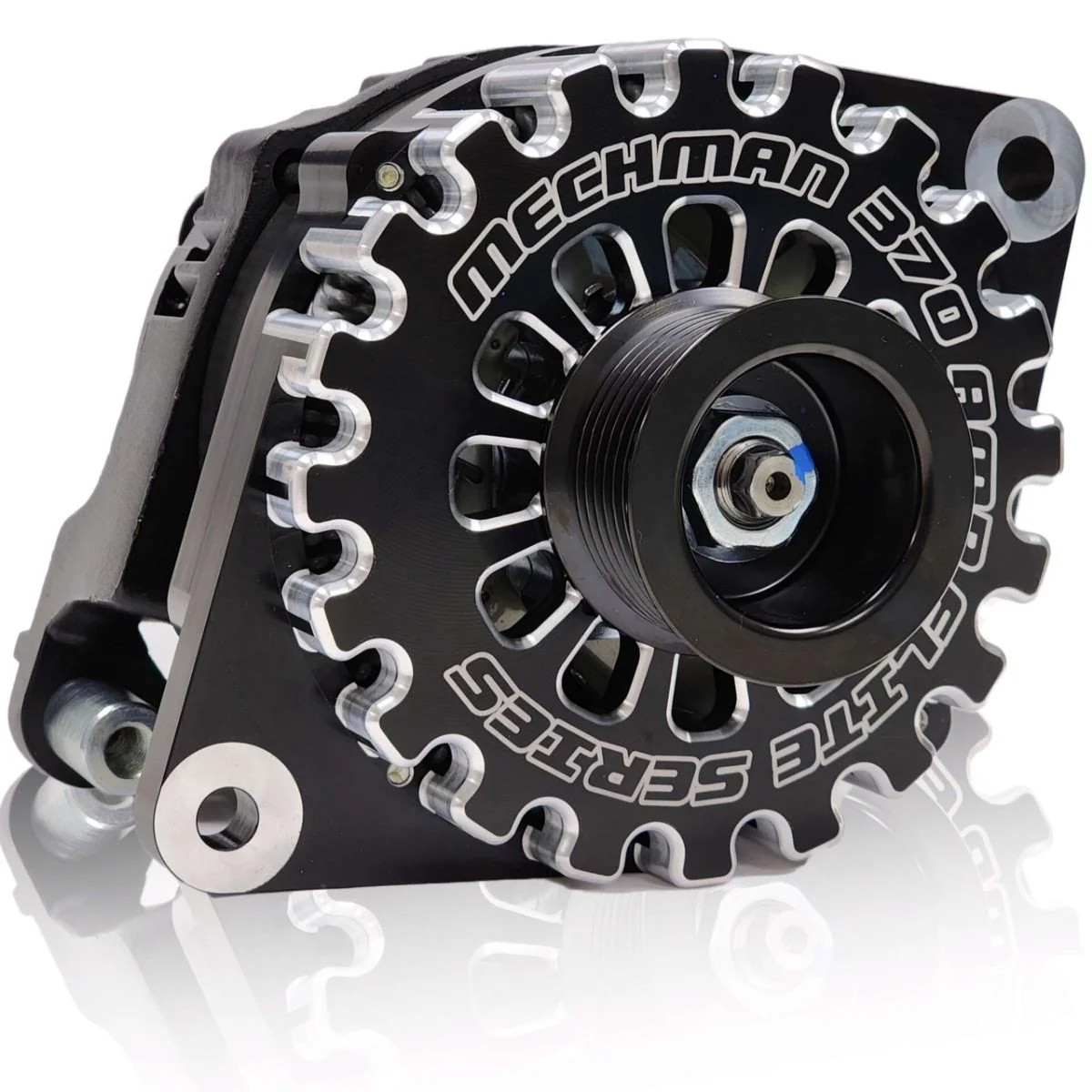 Mechman 370A Billet Elite Series Large Case Alternator for 5.9L Cummins 88-2002