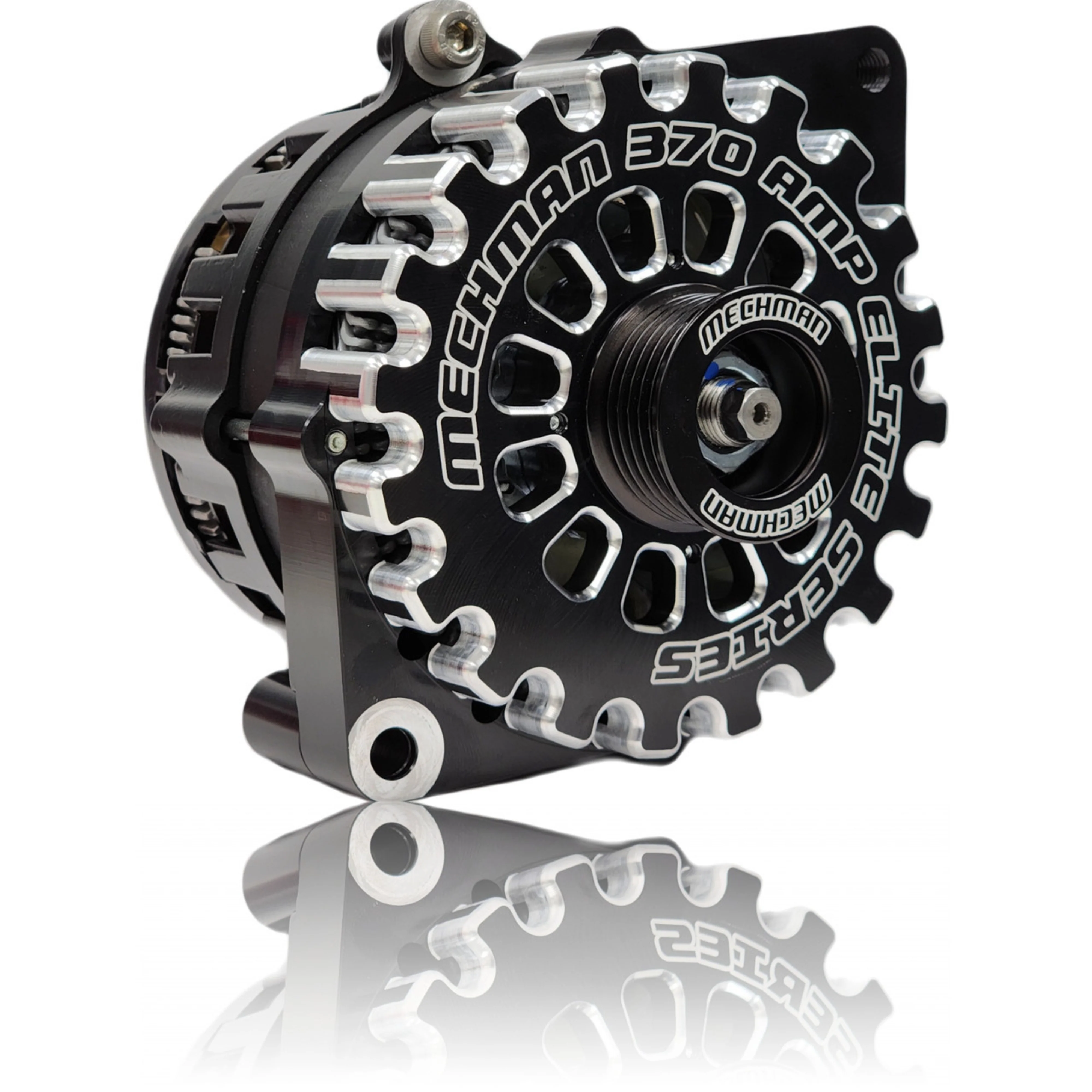 Mechman E-Series 370 Amp Black Alternator For 1986-1991 3.8L Fits 6/12 CS144