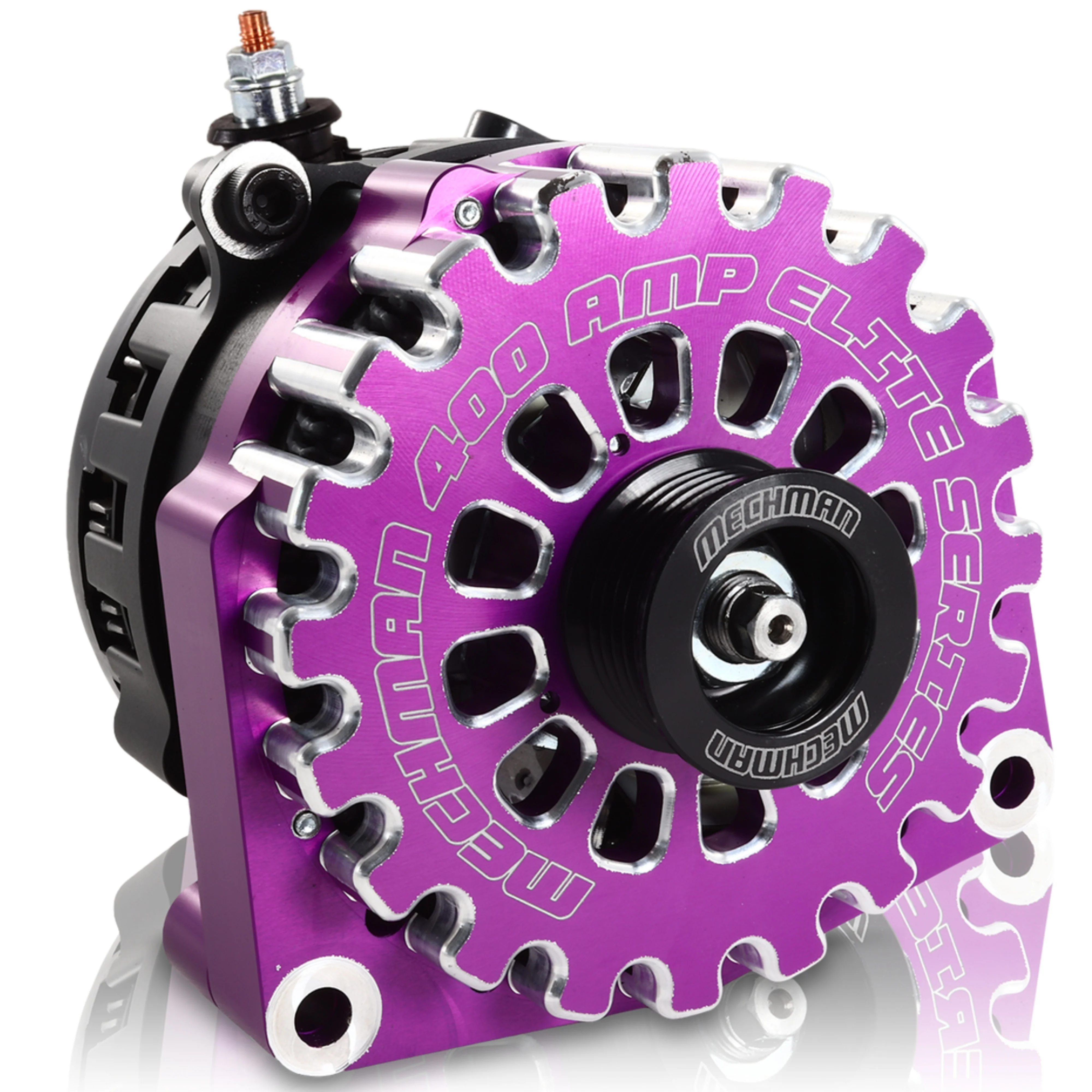 Mechman E-Series 400 Amp Purple Alternator For 2014-2020 GM 6.2L Truck
