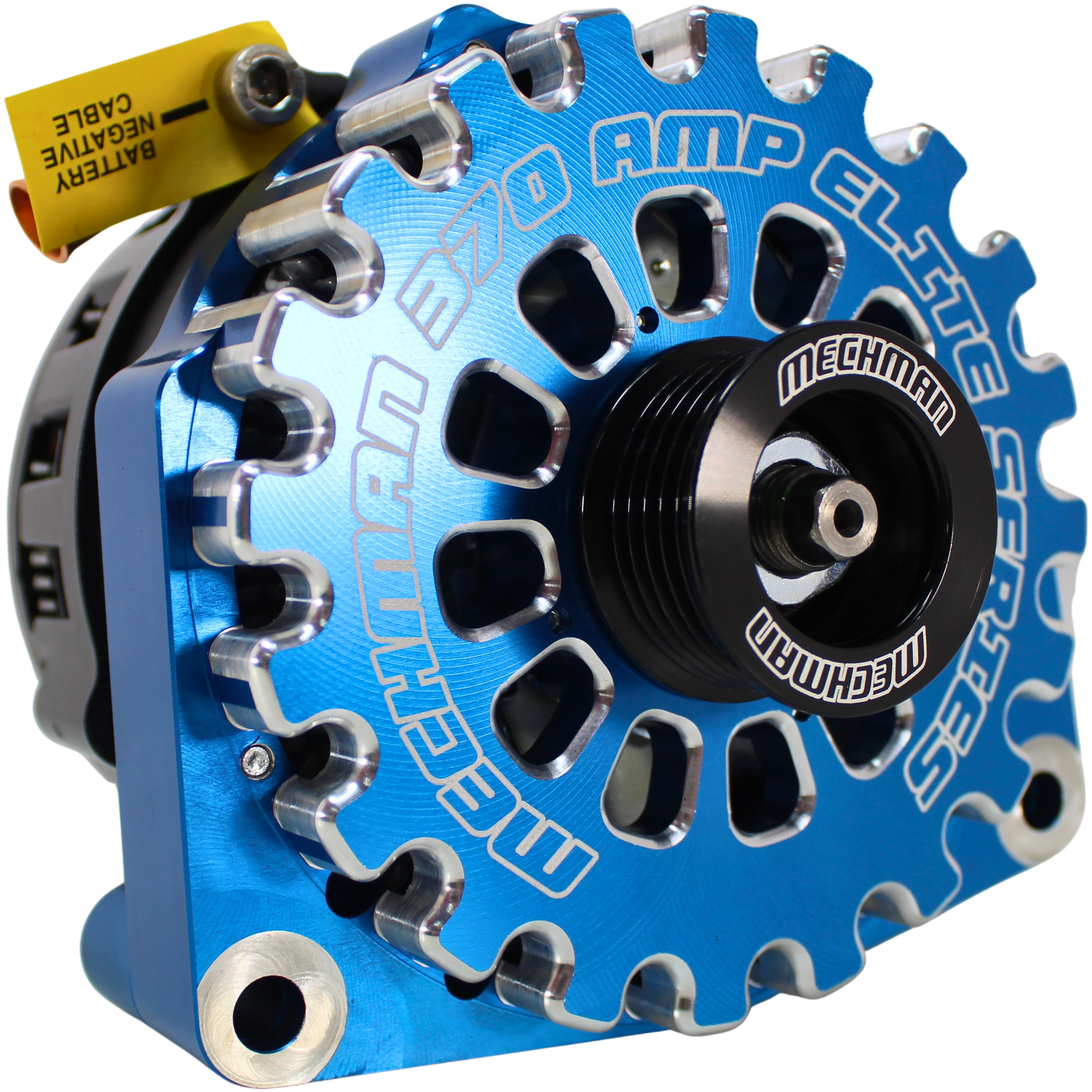 Mechman Elite Series 370A Blue Alternator Billet For 96-04 GM 5.7L / B8206370BL - Image 2
