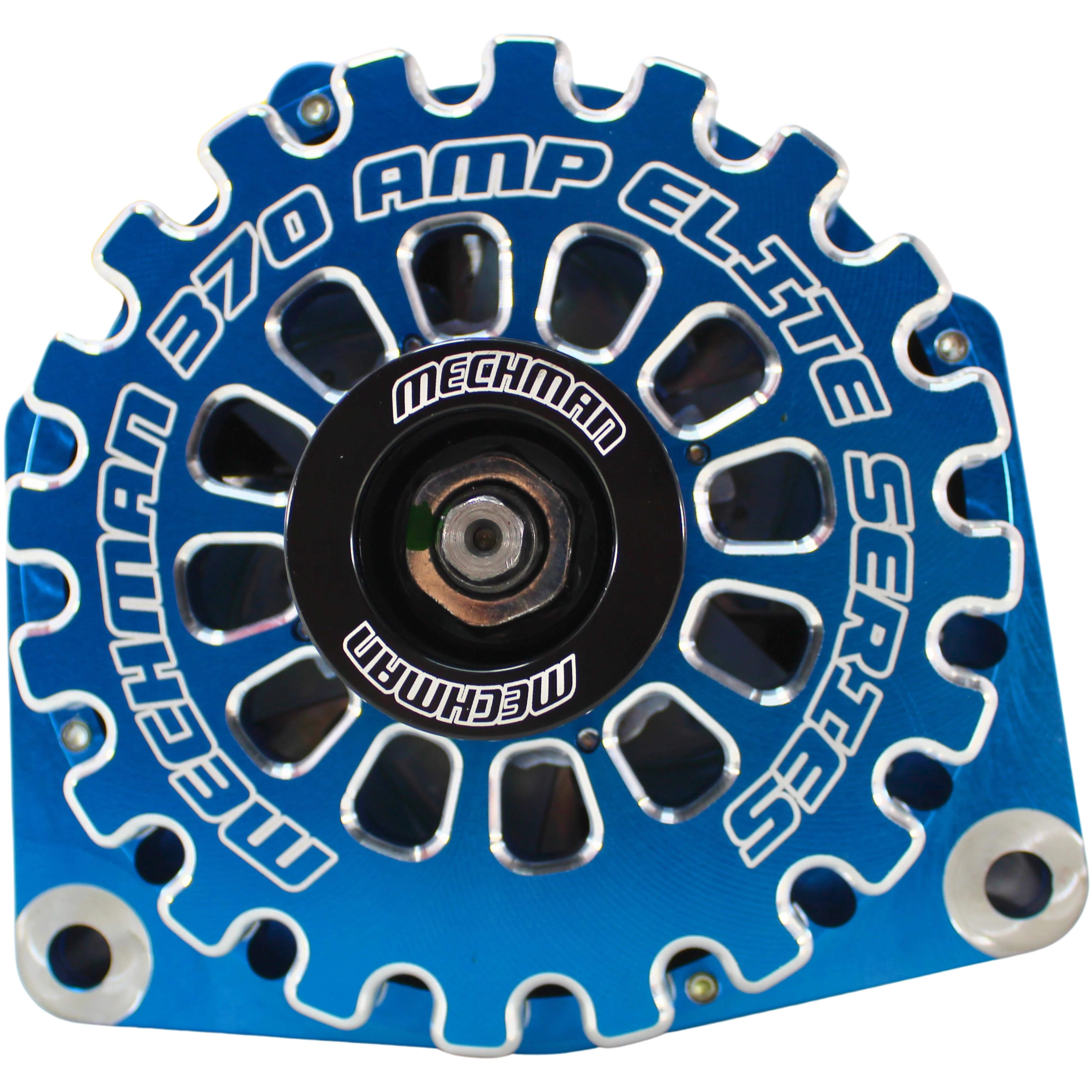 Mechman Elite Series 370A Blue Alternator Billet For 96-04 GM 5.7L / B8206370BL - Image 3