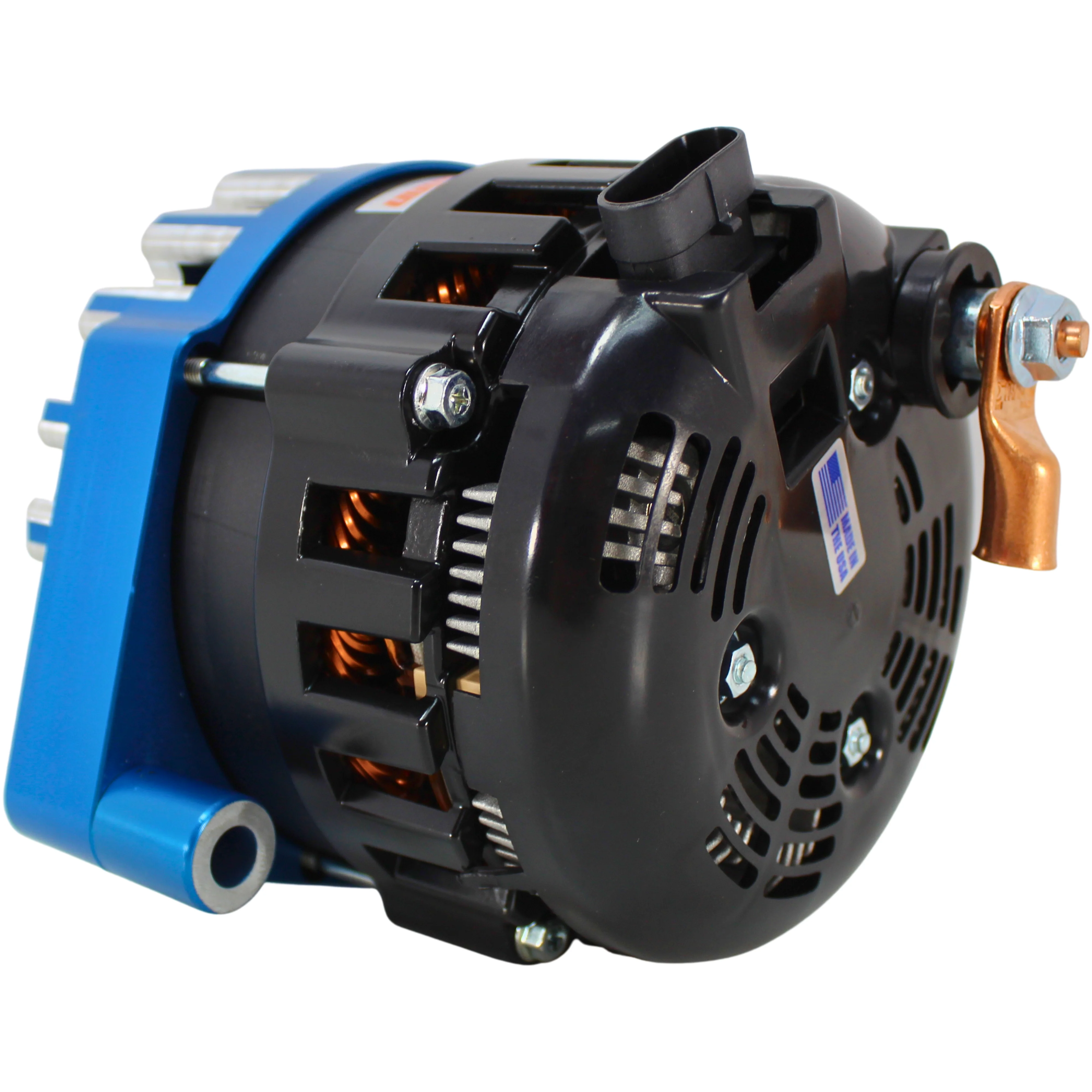 Mechman Elite Series 370A Blue Alternator Billet For 96-04 GM 5.7L / B8206370BL - Image 6