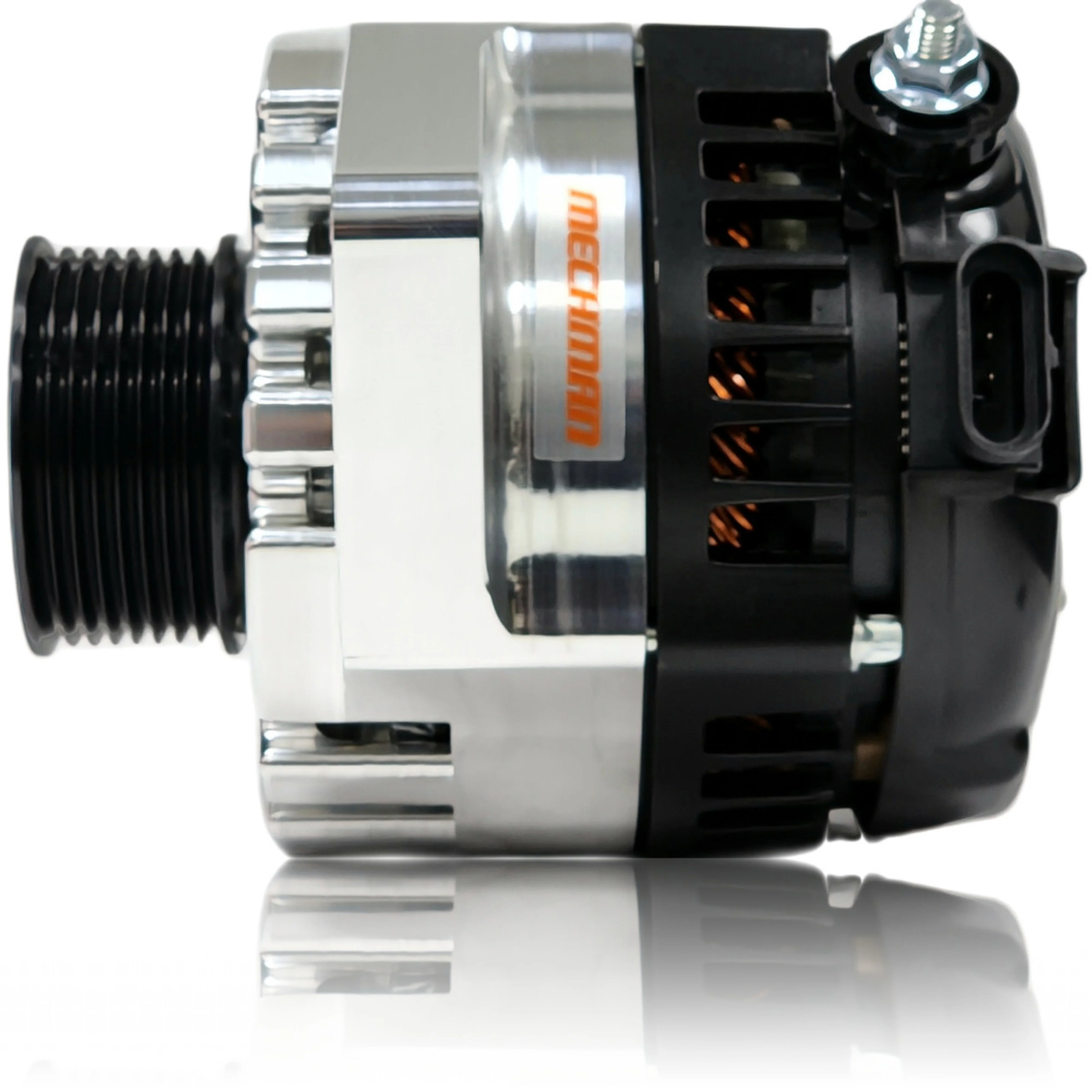 Mechman S-Series Billet 240 Amp Alternator For 2003 - 2004 Ford Cobra B8304240M - Image 2