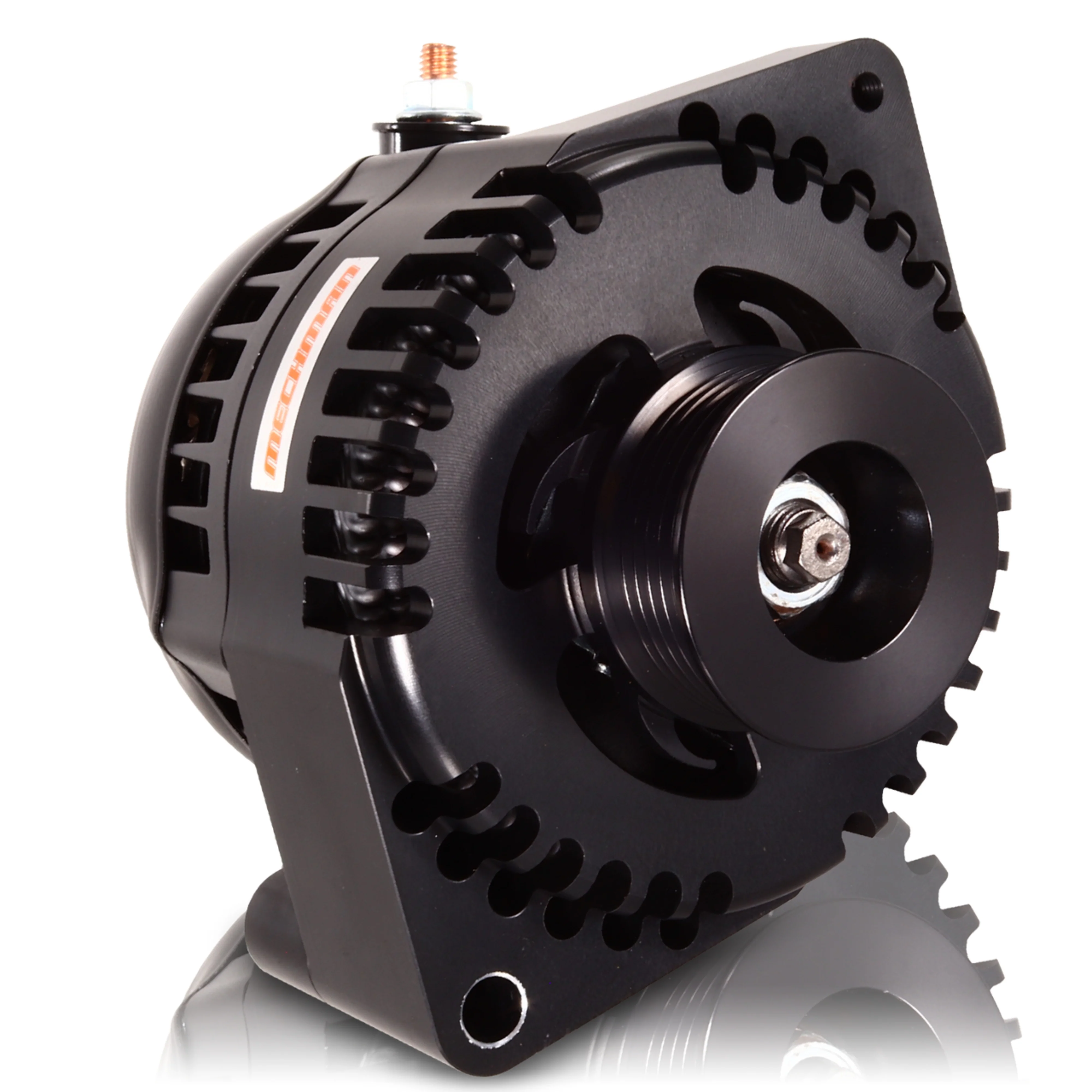 Mechman S-Series Black 240 Amp Alternator For 1987-1992 5.0L 6/12 Ford 6S