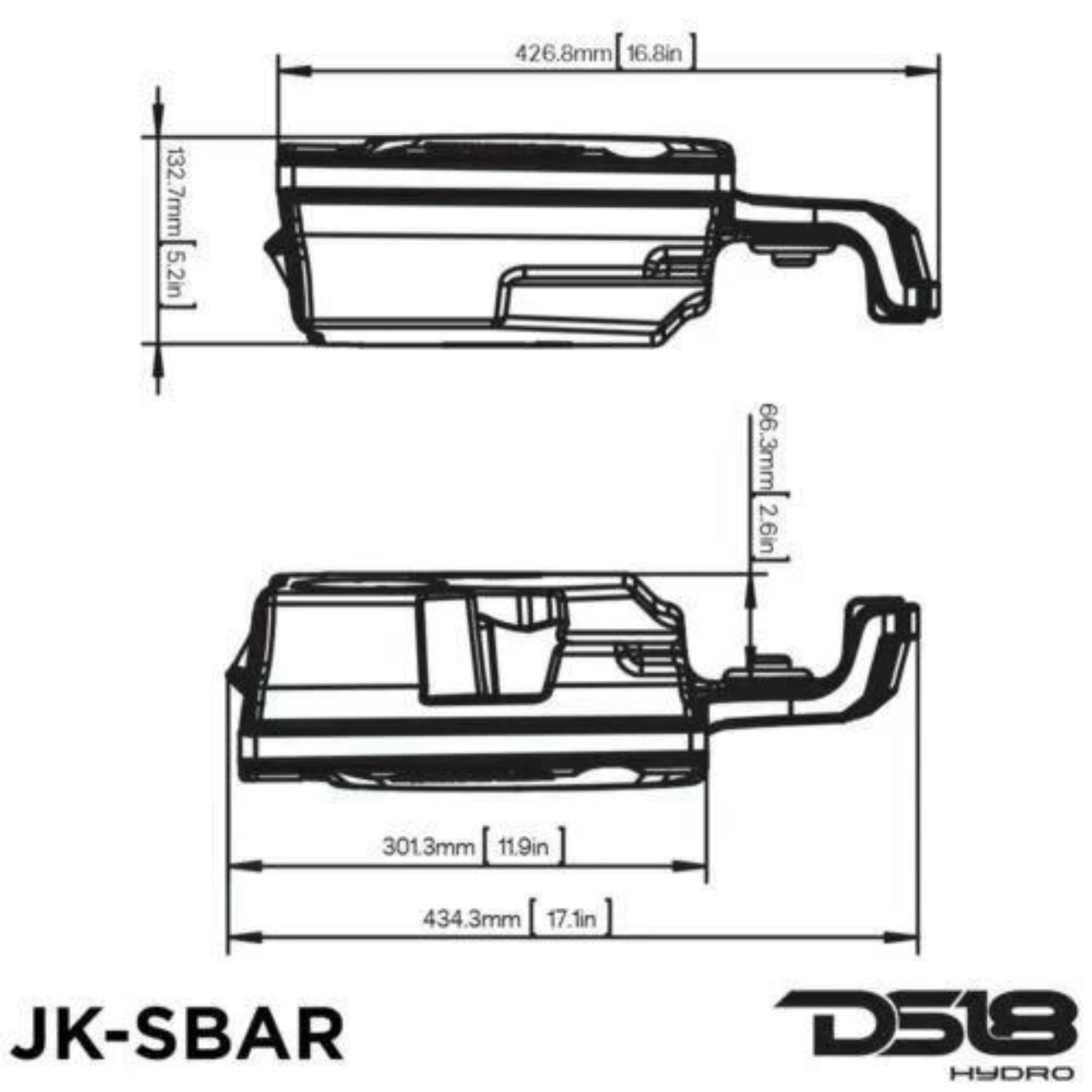Molded Sound Bar for Jeep Wrangler Red RGB LED Car Audio JK JKU Soundbar 07-18 - Image 5