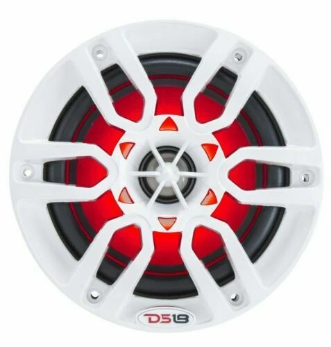 DS18 WHITE 6.5" MARINE POD SPEAKERS + NXL200.2D 600W WATERPROOF AMP - Image 5