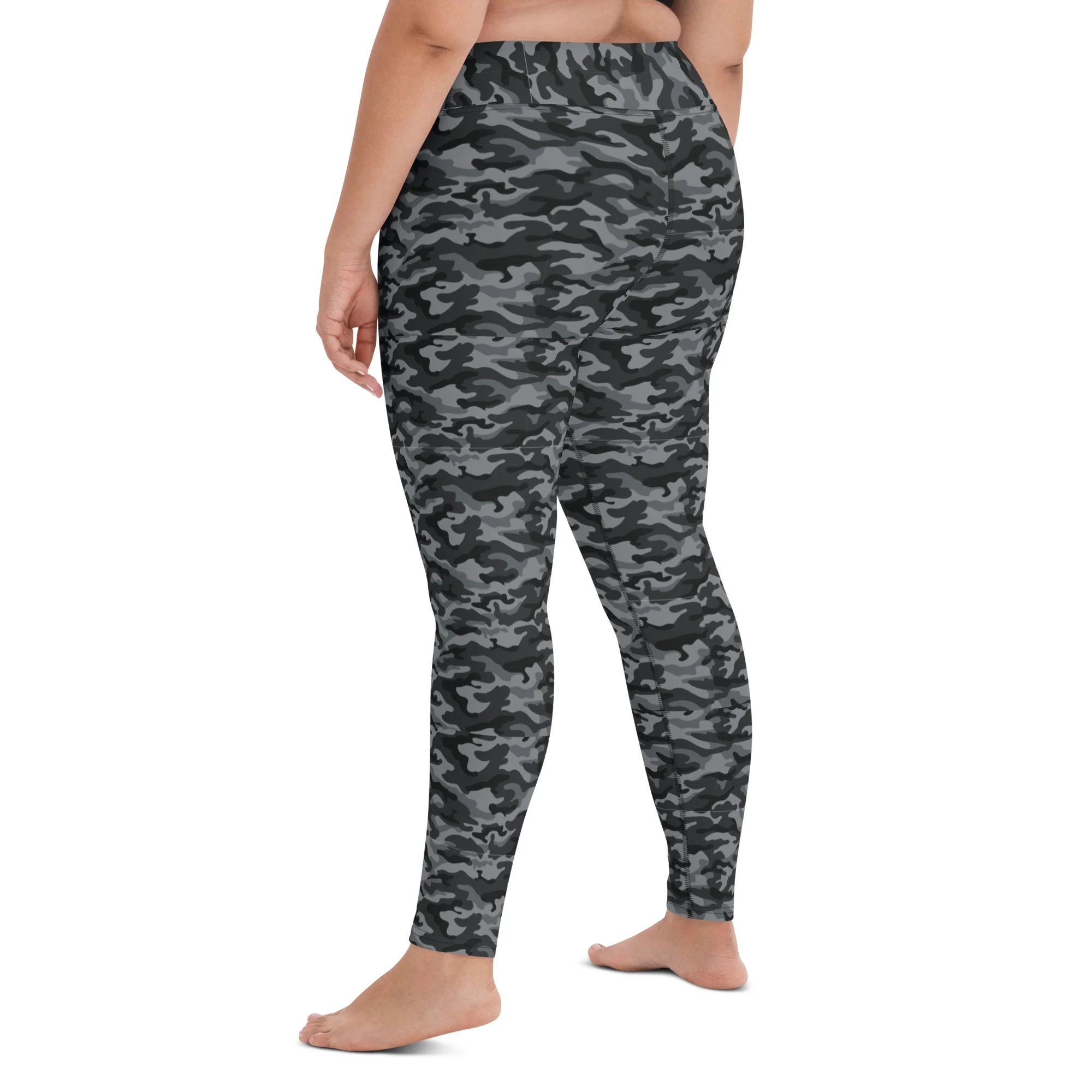 Official Big Jeff Audio Camo / Logo Yoga Pants - Image 3