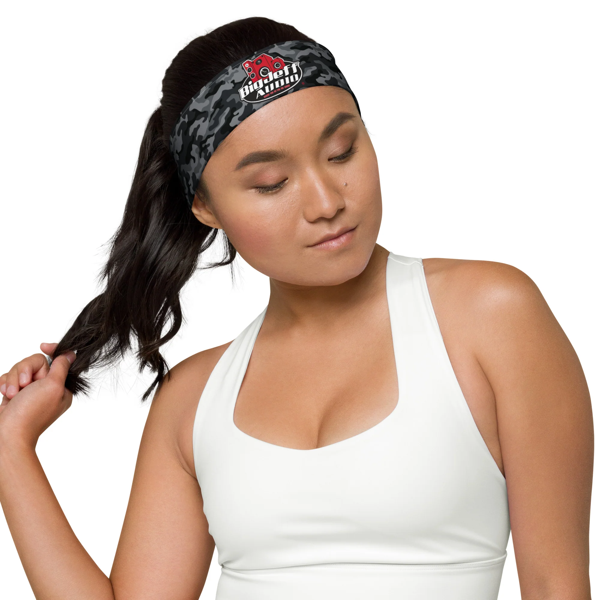 Official Big Jeff Audio Camo / Speaker Logo Headband - Image 3