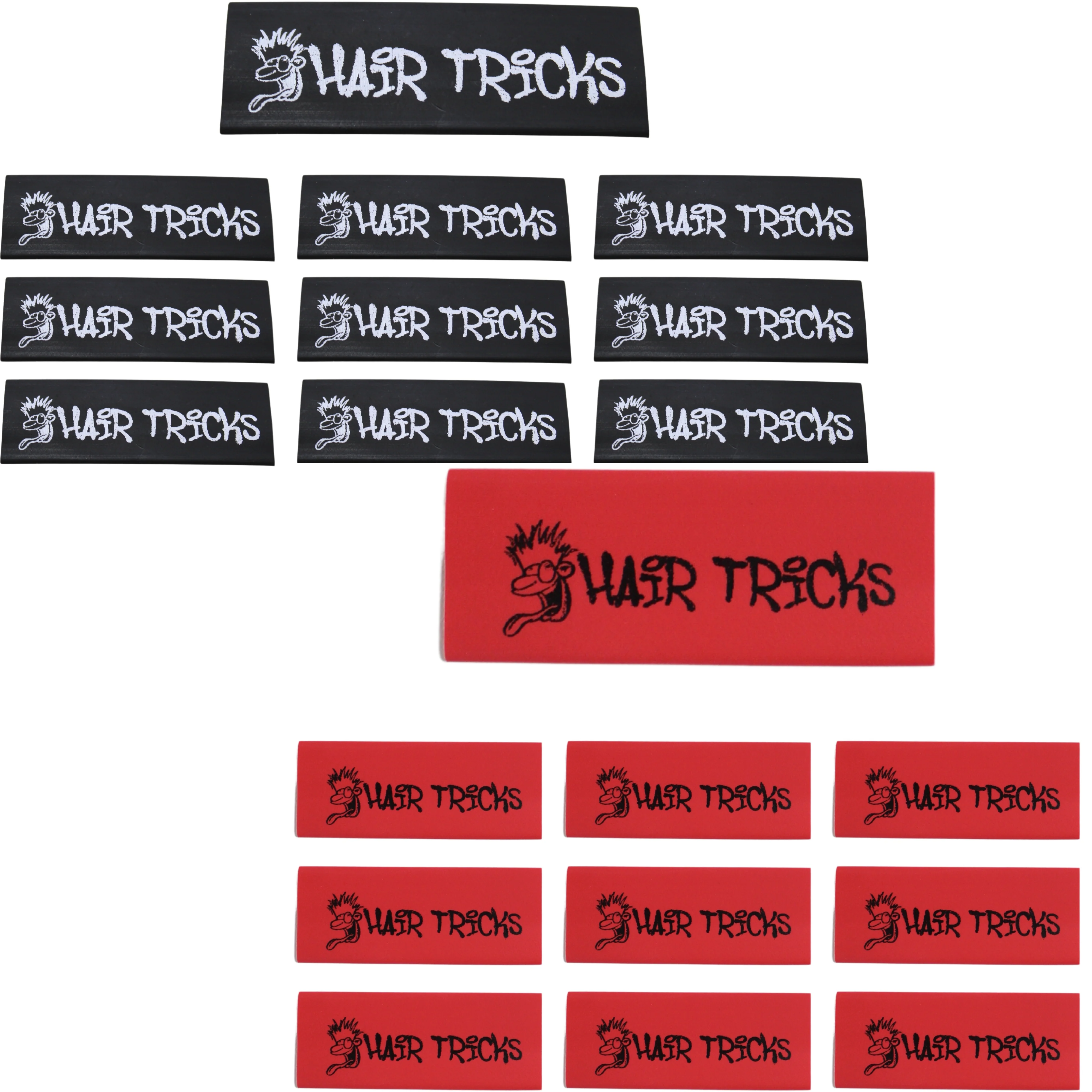 Official Big Jeff Audio HAIR TRICKS Heat Shrink 4 Gauge 20 Pack Red and Black