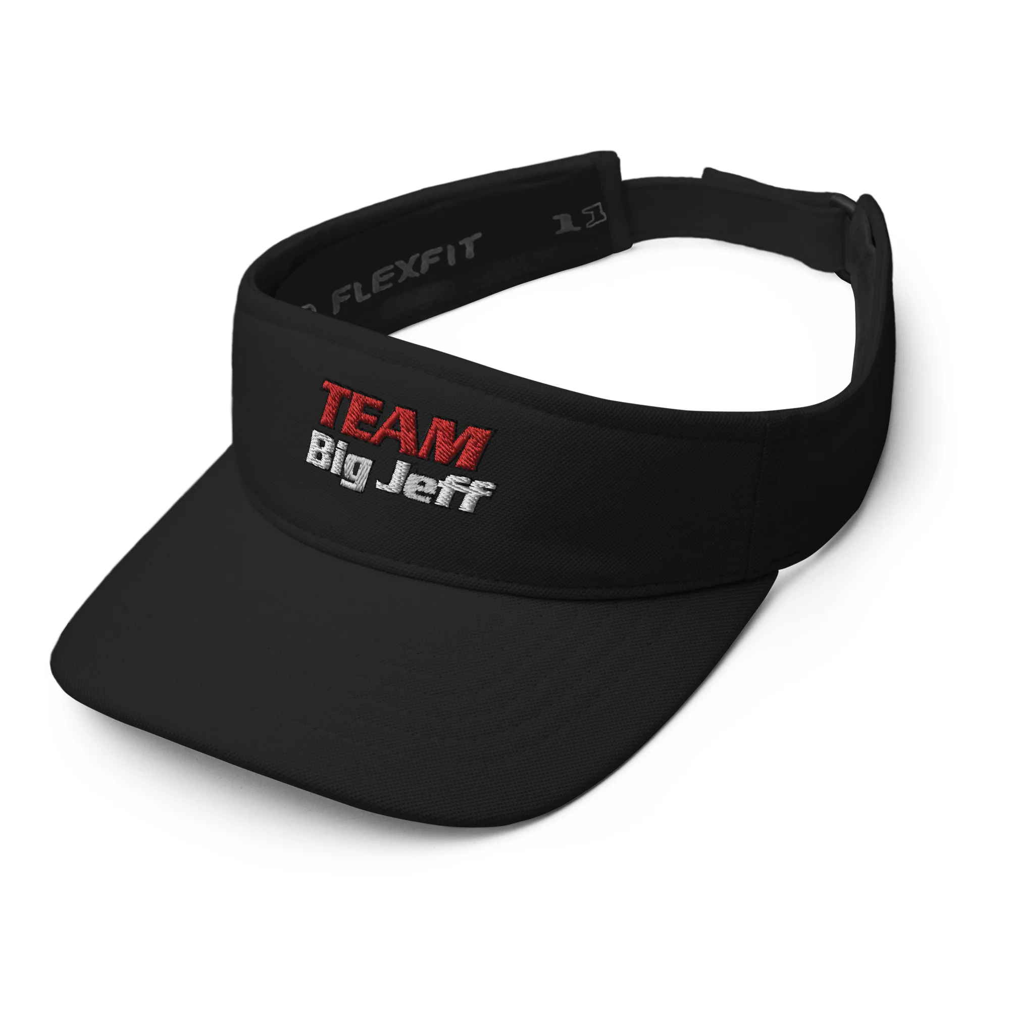 Official Team Big Jeff Audio Visor Hat With Team Big Jeff Embroidered Logo - Image 3
