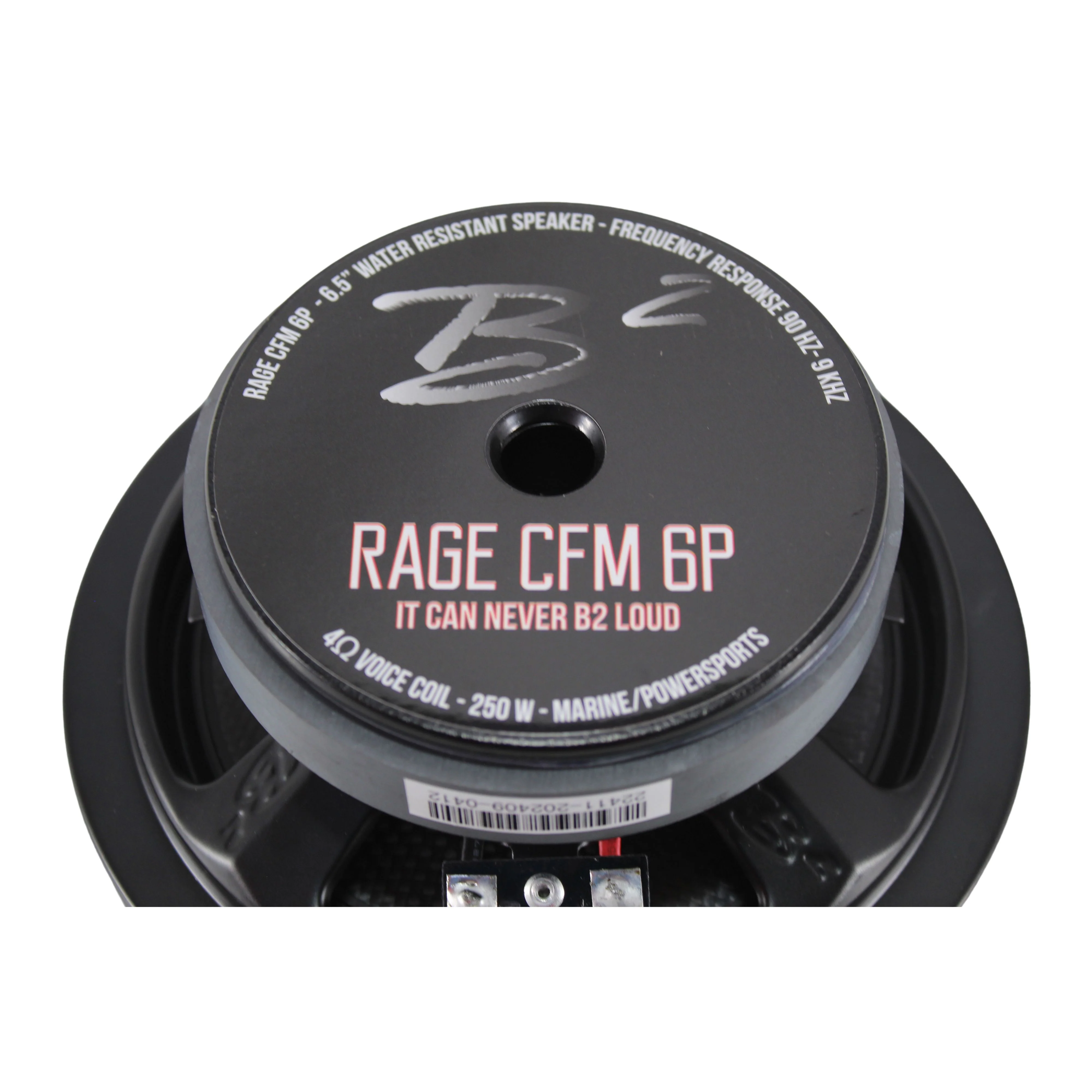 B2-RAGE6-CFM 6.5" Shallow Mount Water Resistant Speakers Pair 80W 3.3-Ohm - Image 4