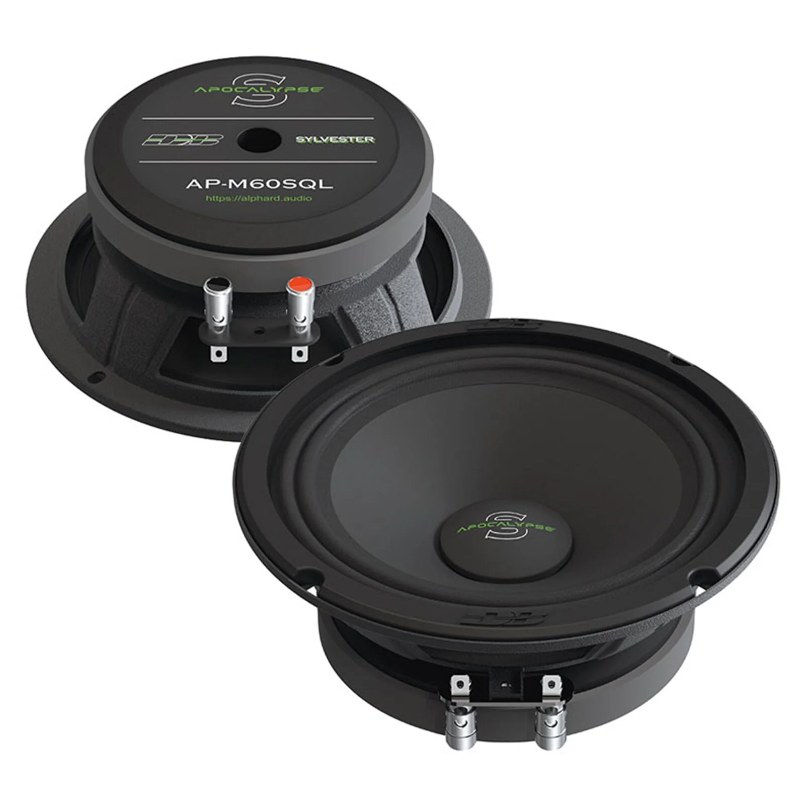 Pair of Deaf Bonce 6.5 Apocalypse Speakers 600W 4 Ohm w/ 1" Bullet Tweeters 160W - Image 2