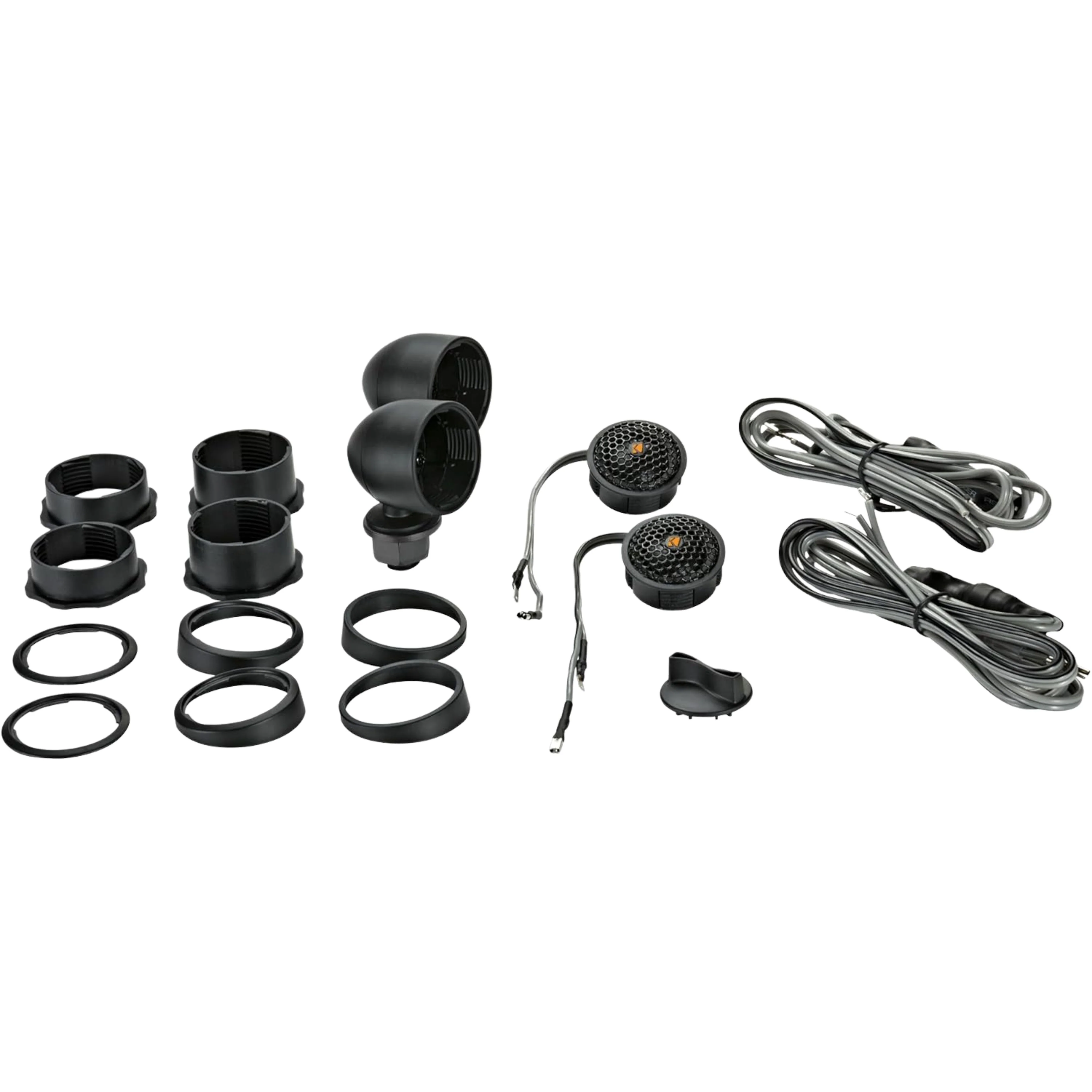 Pair of KS Series 1" 4-Ohm 75 Watt RMS Neo Silk Dome Tweeters Kicker