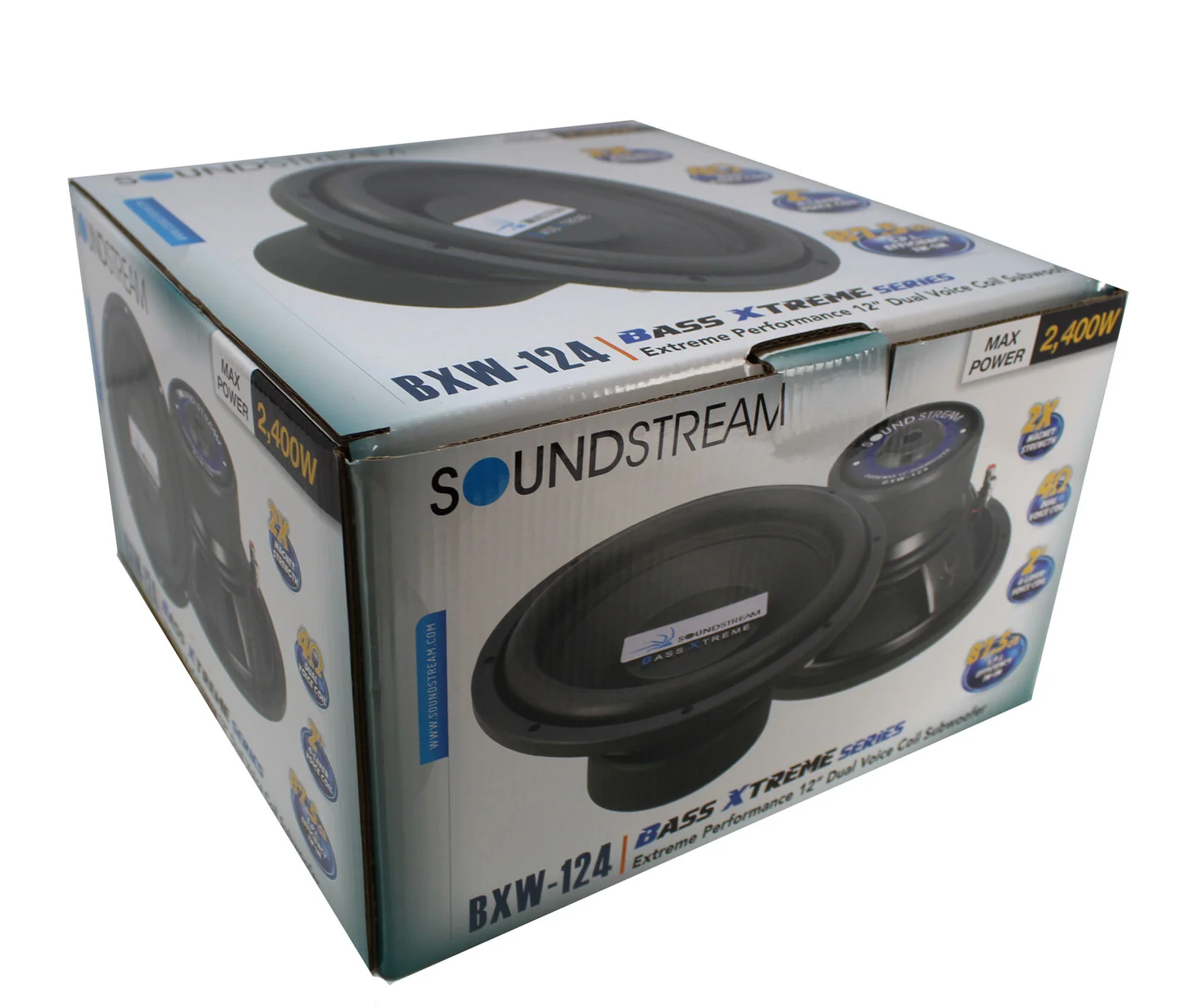 Pair of Soundstream Bass Xtreme Series 12" 4800W Dual 4 Ohm Subwoofers BXW-124 - Image 5