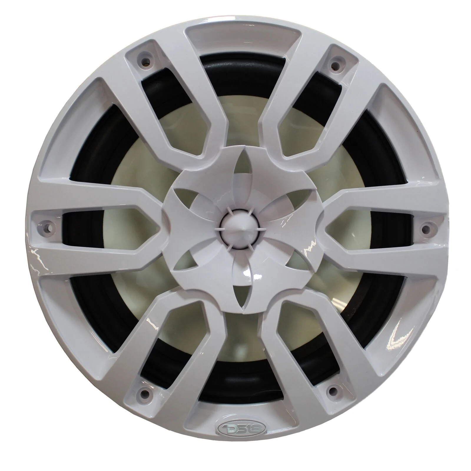 Pair of White NXL-10 10" 2-Way 1200W Marine Speakers RGB LED - Image 2