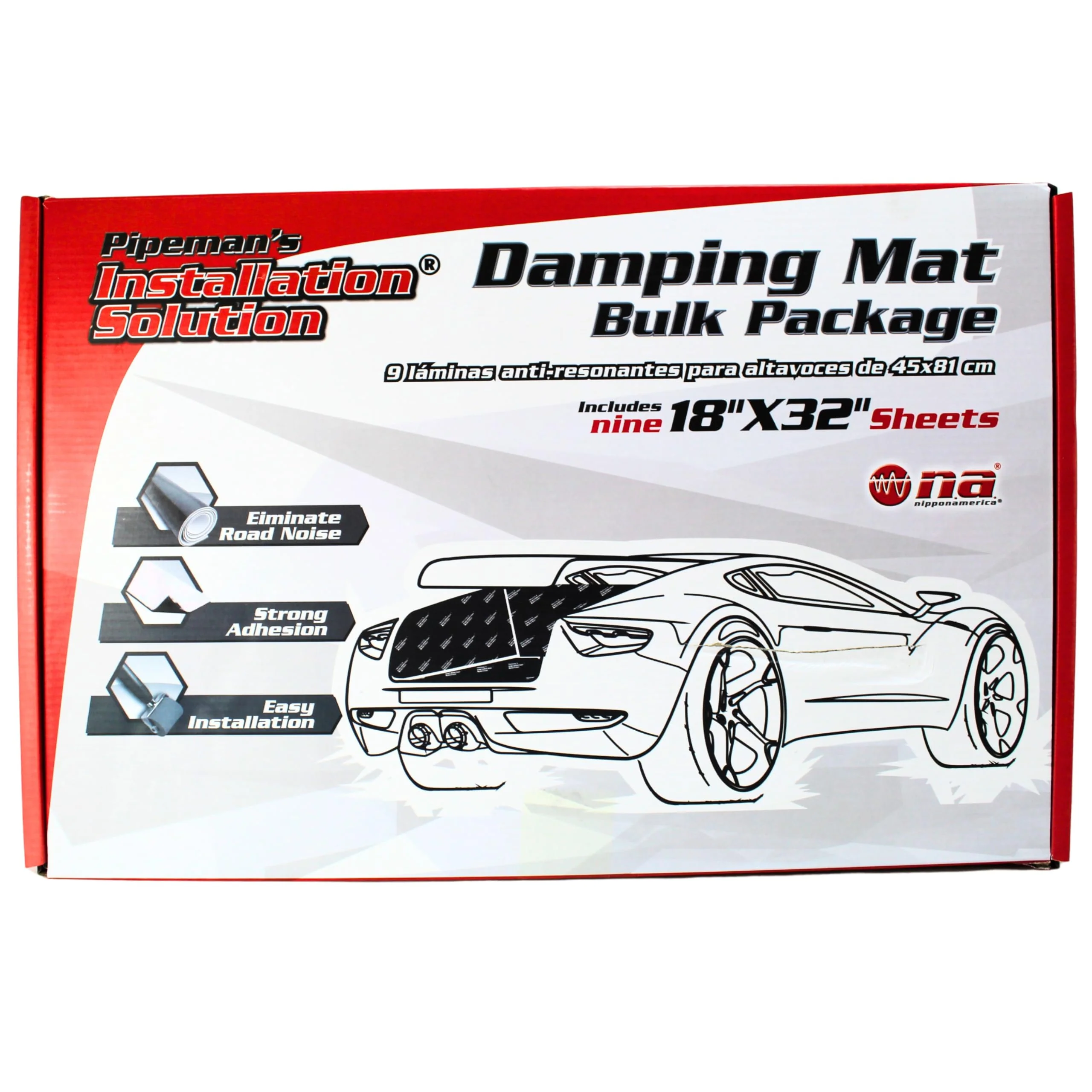 Pipeman's DB91832 18" x 32" Black Sound Deadener Bulk Package 9 sheets 36 Sq ft - Image 2