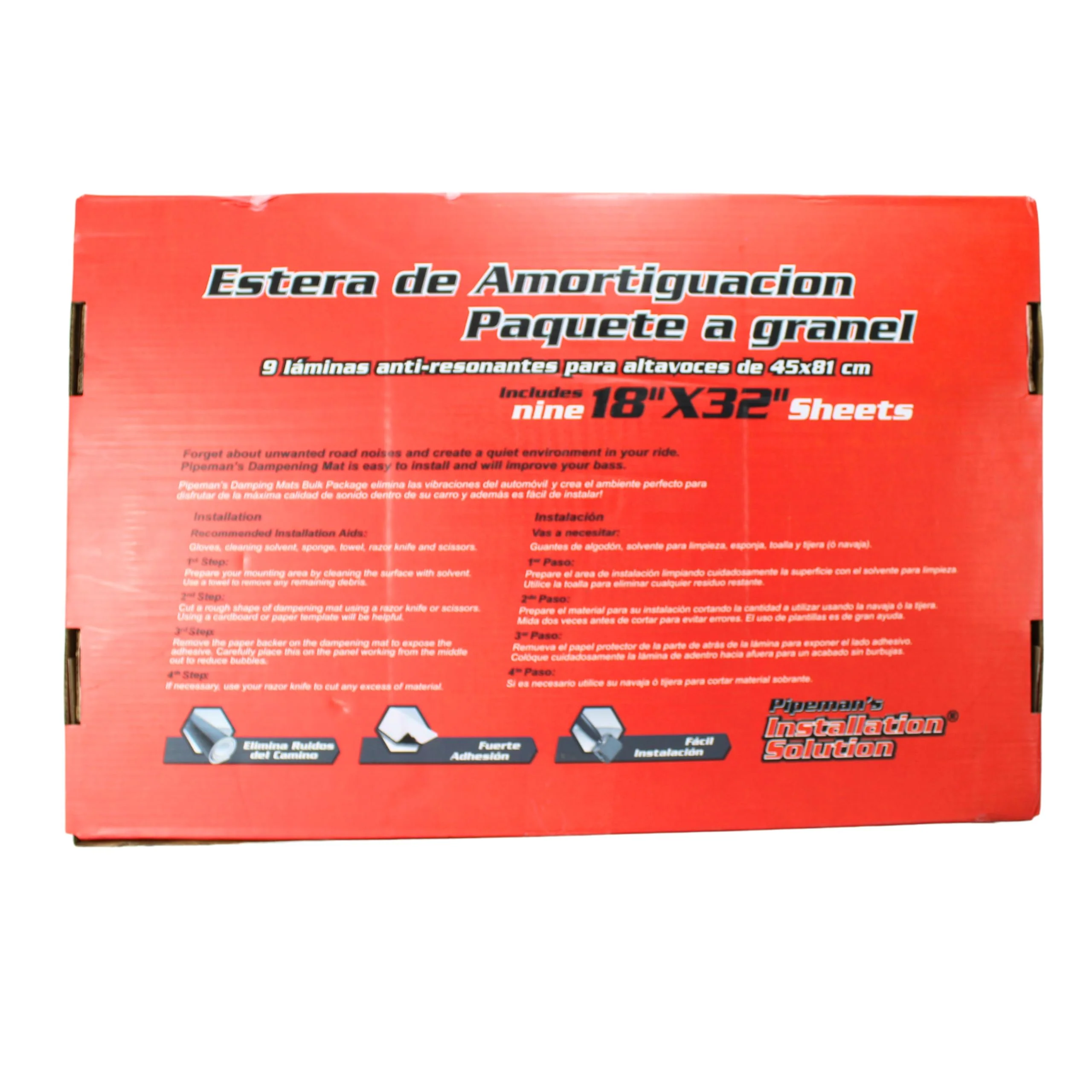 Pipeman's DB91832 18" x 32" Black Sound Deadener Bulk Package 9 sheets 36 Sq ft - Image 3