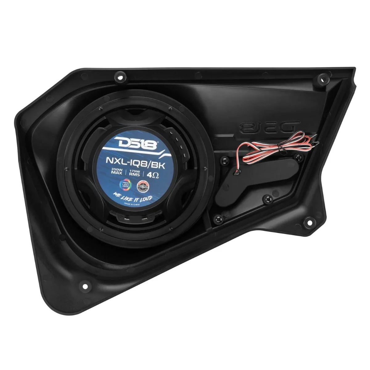 Polaris RZR-PRO Back Door Panels for 8” Speakers w/ Digital LED Lighting DS18 - Image 3