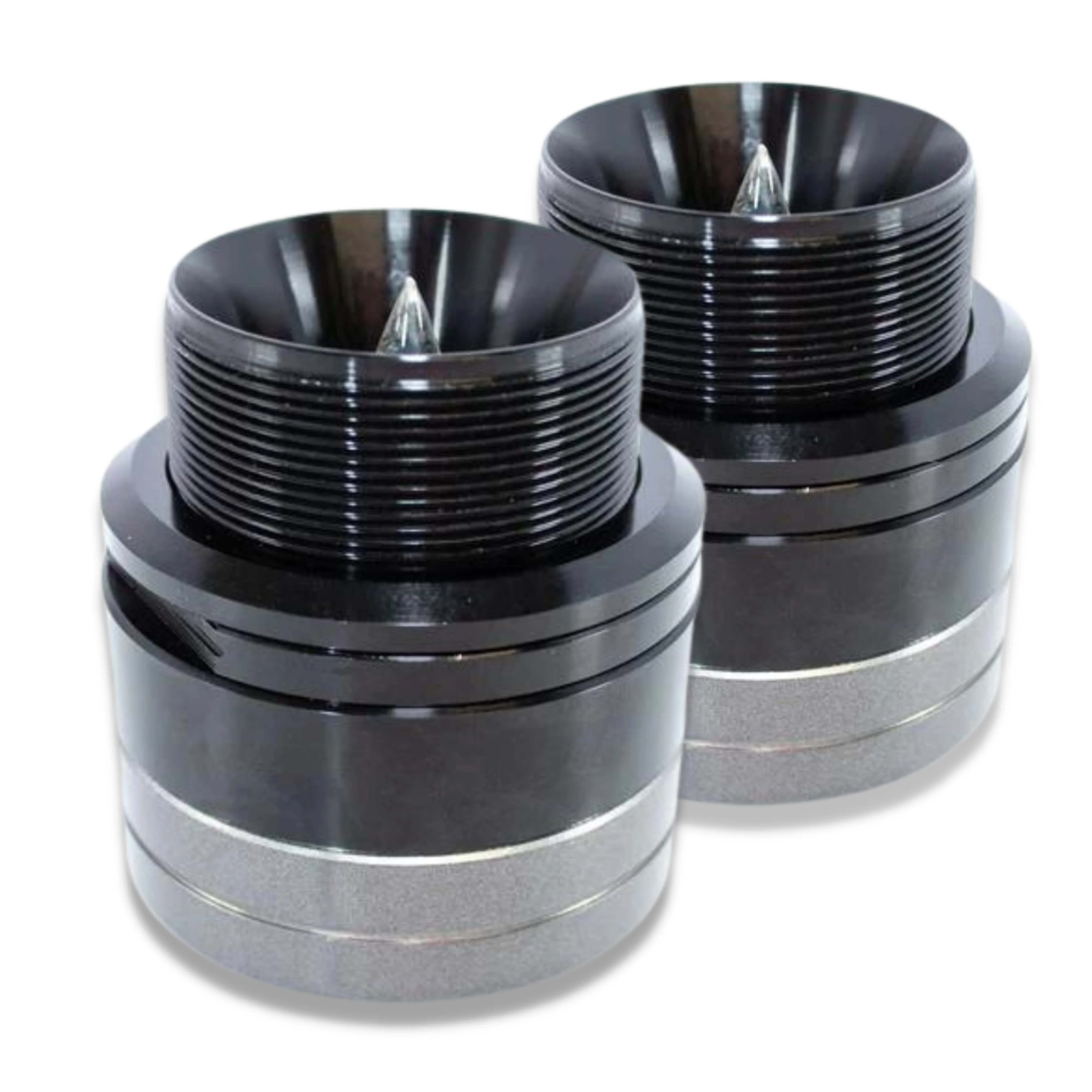 Power Acoustik Pair of 1" Pro Audio Bullet Horn Super Tweeters Black 400W 4 Ohm