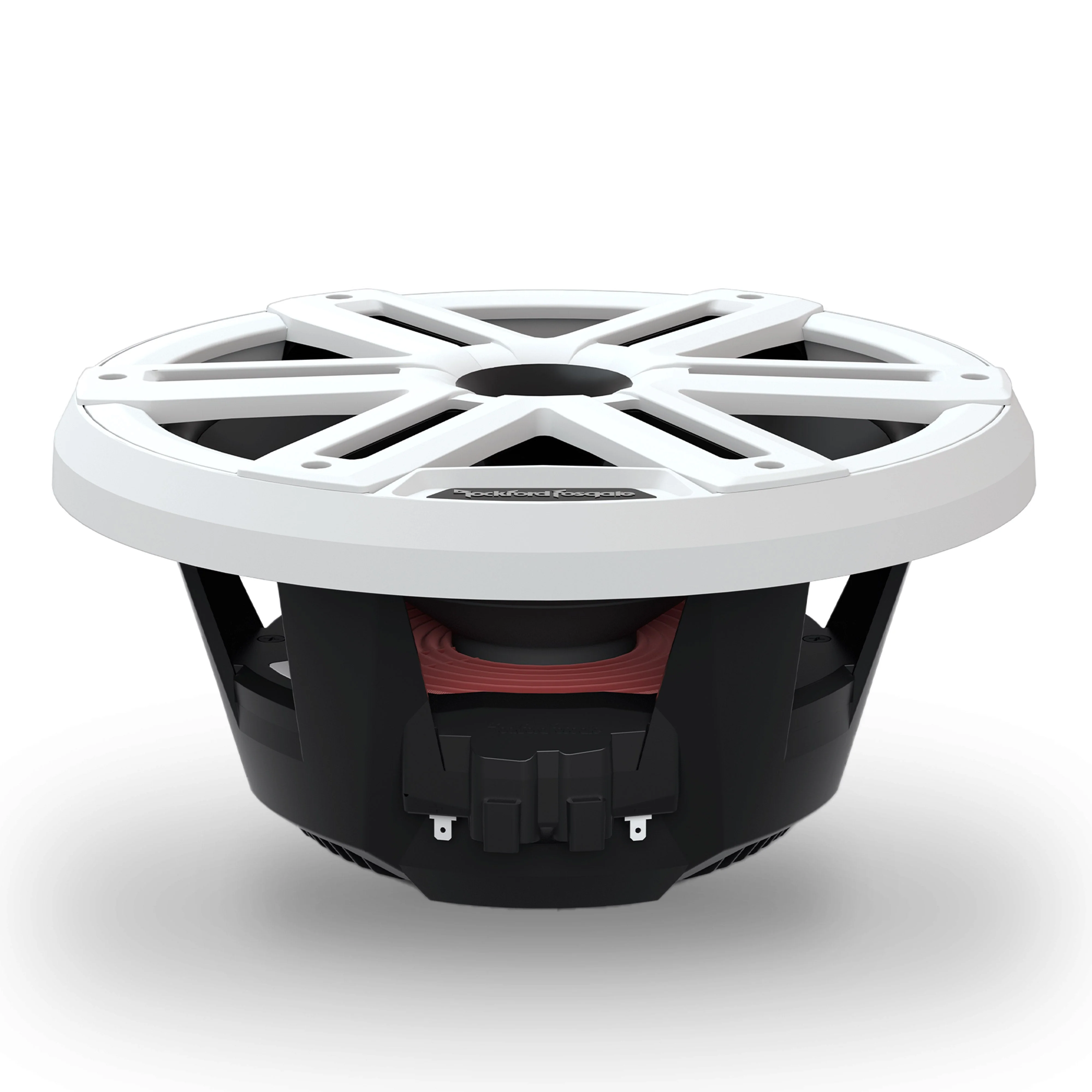 Rockford 10 White Marine Speakers 1200W Horn Loaded 4 Ohm LED RGB Pair M2-10H - Image 2