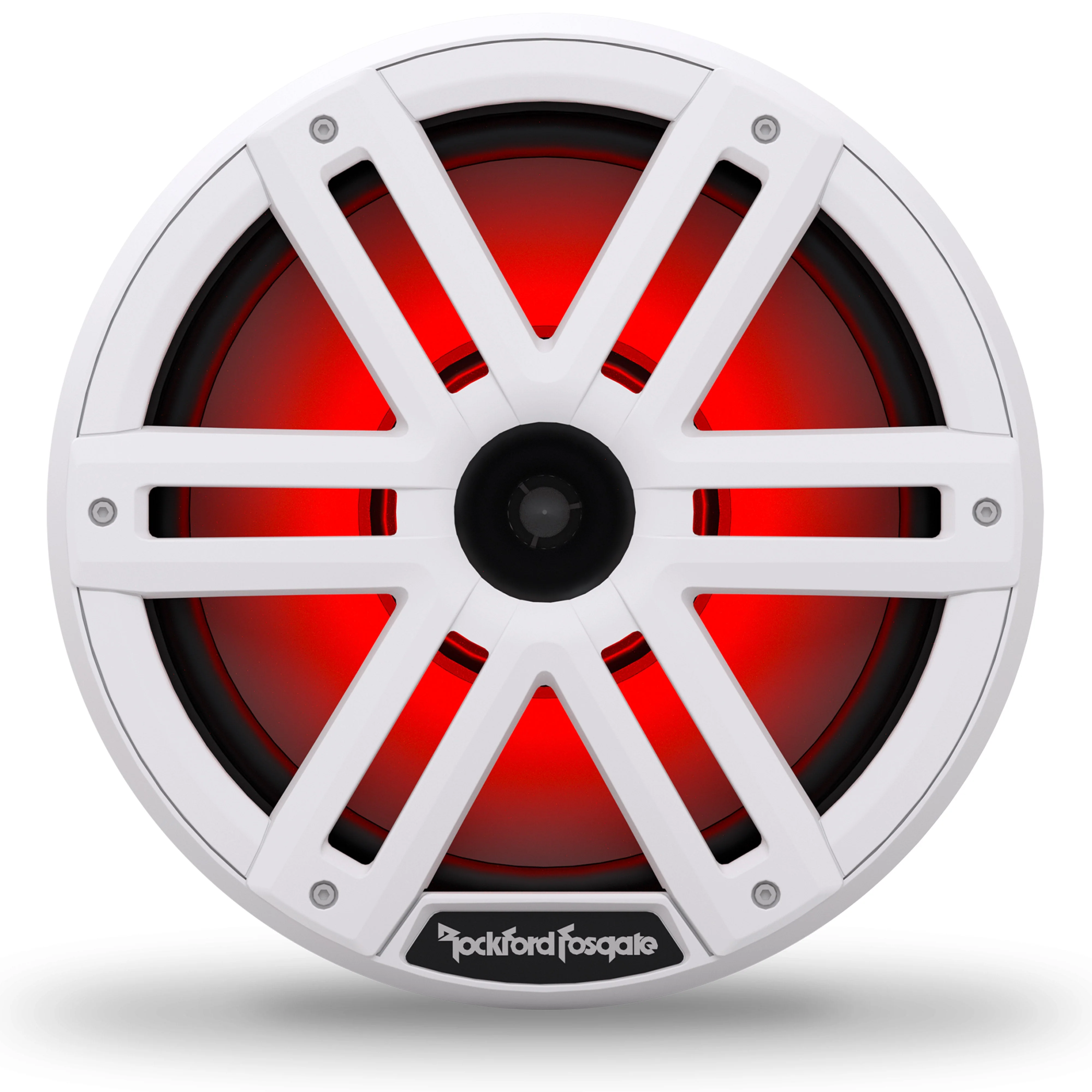Rockford 10 White Marine Speakers 1200W Horn Loaded 4 Ohm LED RGB Pair M2-10H - Image 5