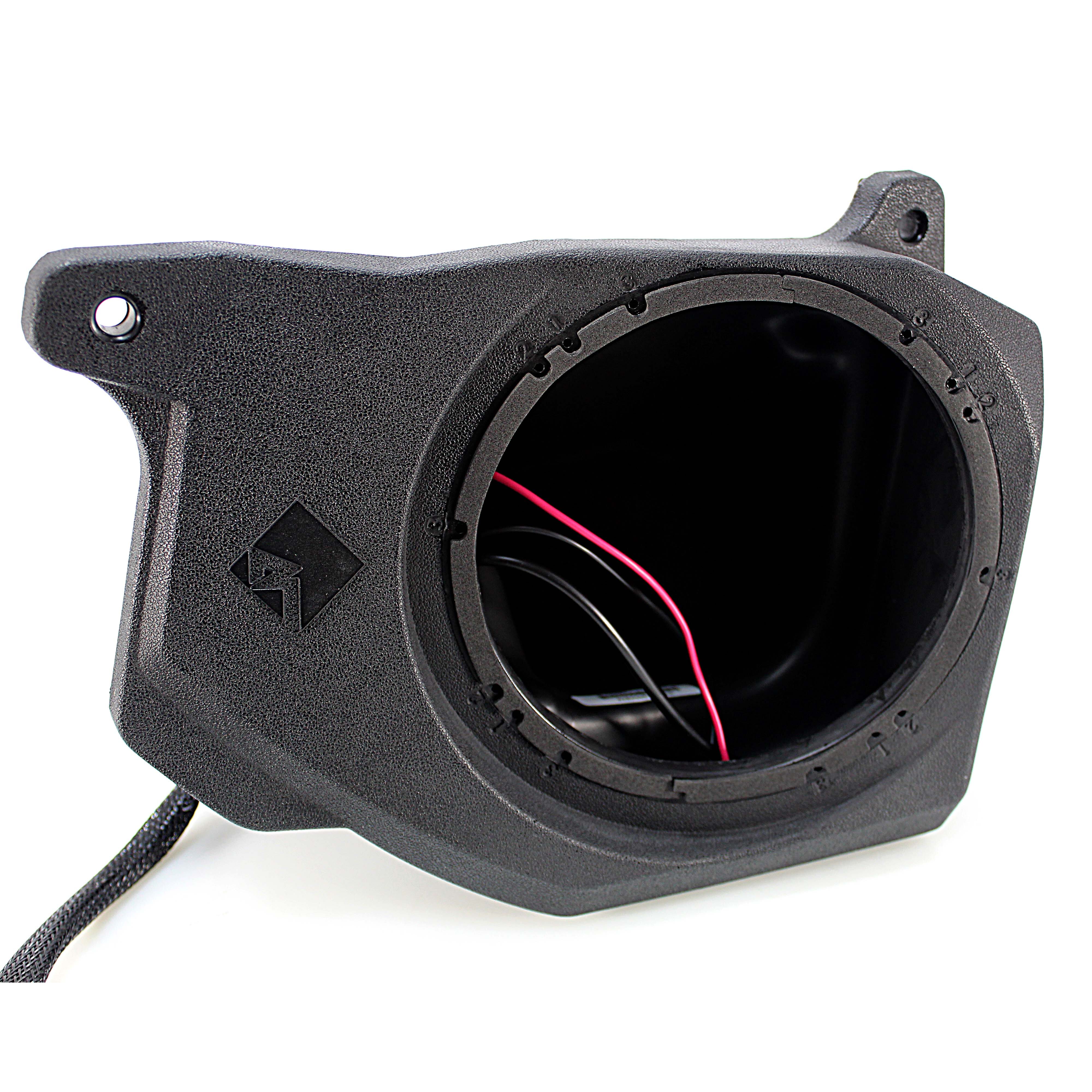 Rockford 6.5 Enclosures /w Black RGB Marine Speakers 1200W Polaris Ranger 2018+ - Image 5